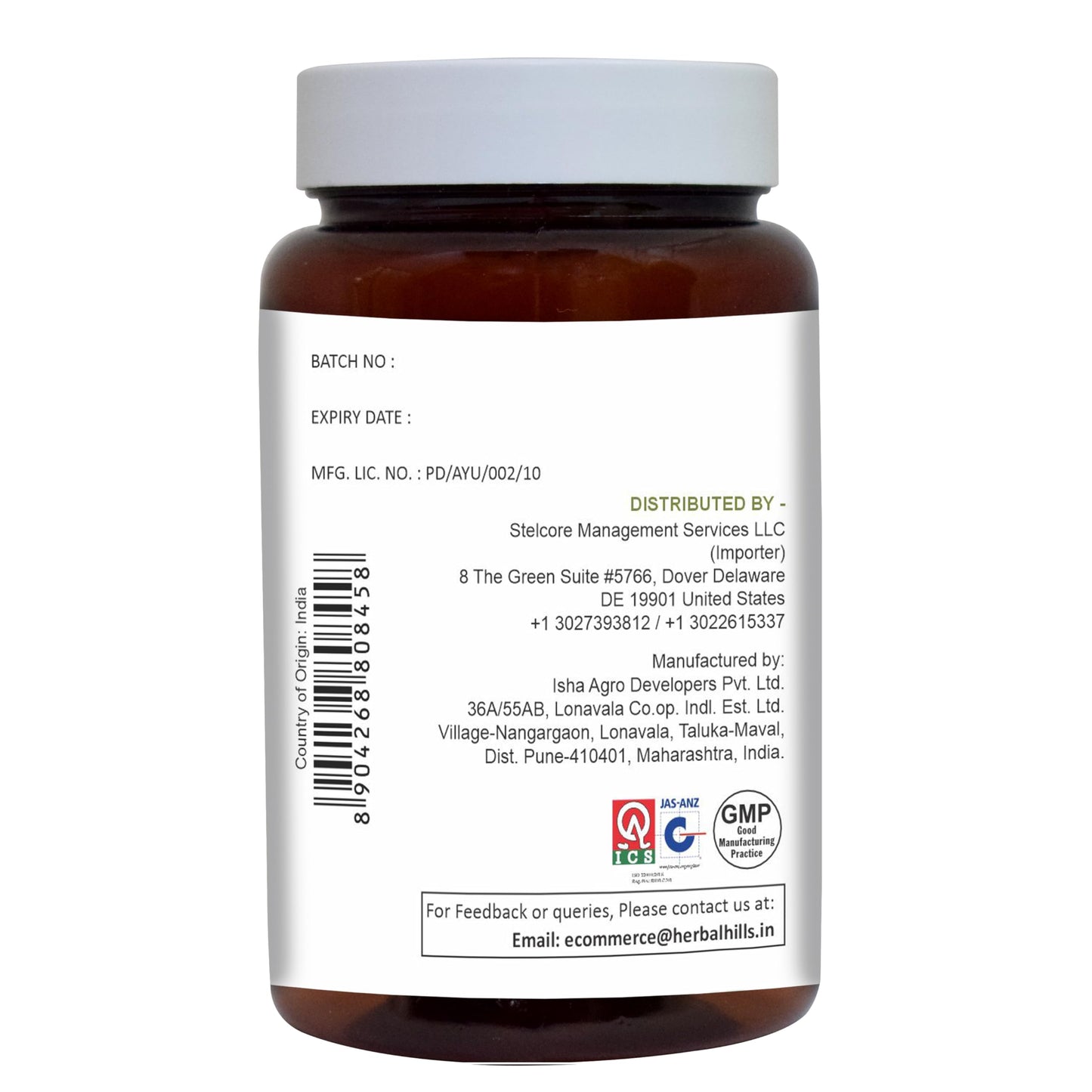 Herbal Hills Guggul Capsule with Arjuna Extract 1000mg, 120 Capsules