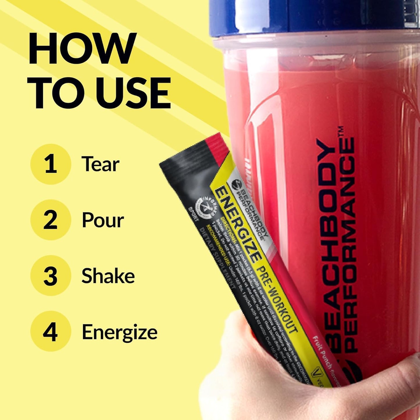 BODi Energize Pre Workout Powder 20 Servings