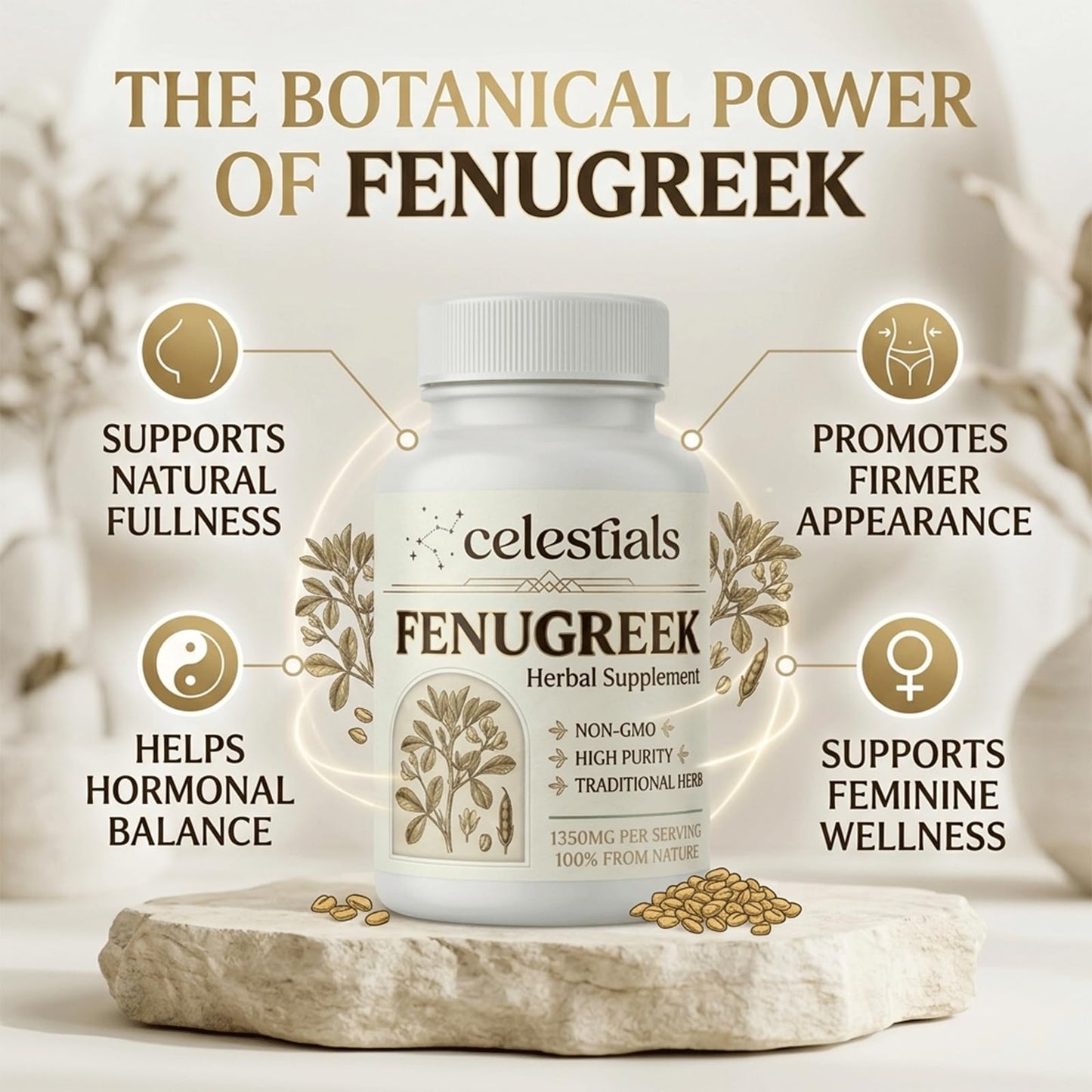 XRFOHCE Celestials Fenugreek, 60 Capsules