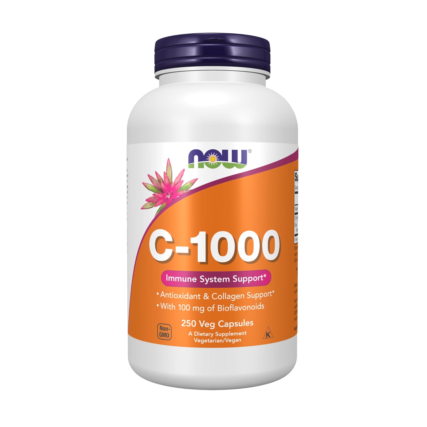 NOW Foods Vitamin C-1000 with Bioflavonoids, Antioxidant Protection, 250 Veg Capsules