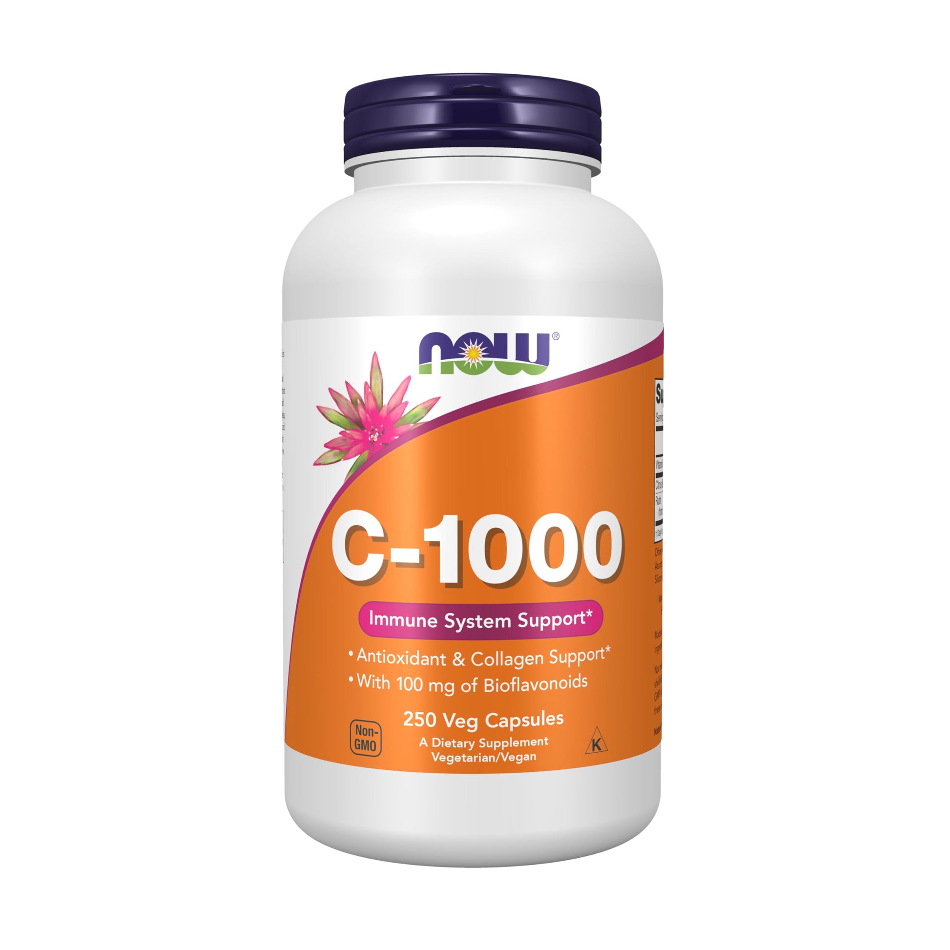 NOW Foods Vitamin C-1000 with Bioflavonoids, Antioxidant Protection, 250 Veg Capsules