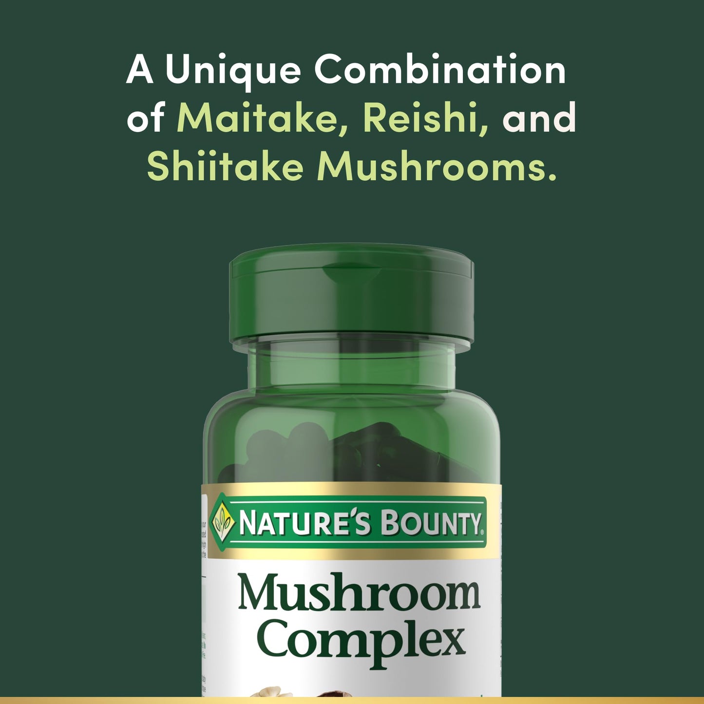 Nature's Bounty Mushroom Complex for Immune Support, 60 Capsules