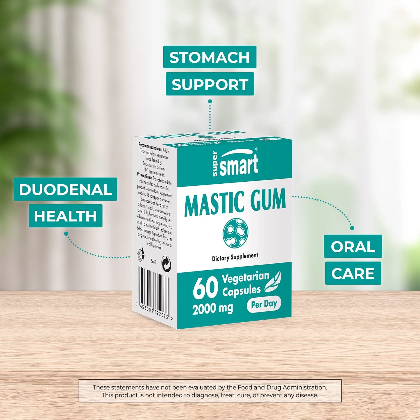 Supersmart H. Pylori Formula Bundle (Complete Action) Probiotic L. Reuteri w/ Mastic Gum 120 Capsules