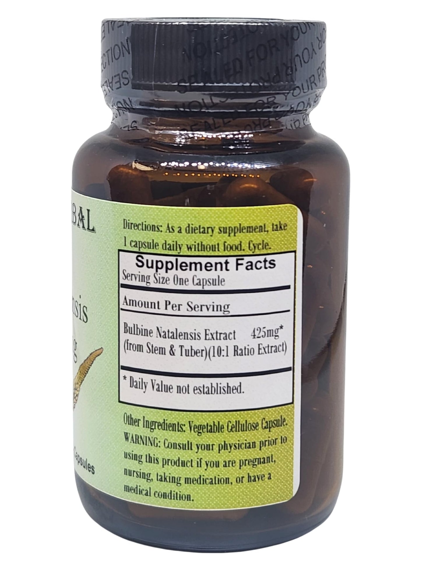 Barlowe's Herbal Elixirs Bulbine Natalensis 10:1 Extract 425mg Veggie Capsules, 60 Count
