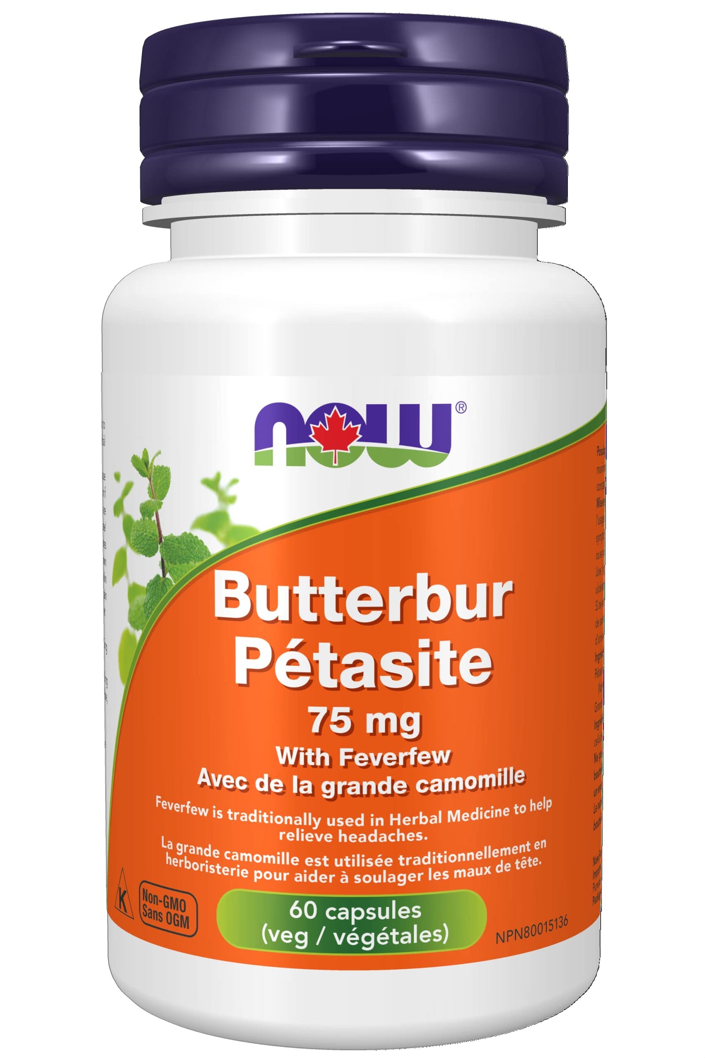 NOW Foods Butterbur Extract 75mg Capsule 60 Count
