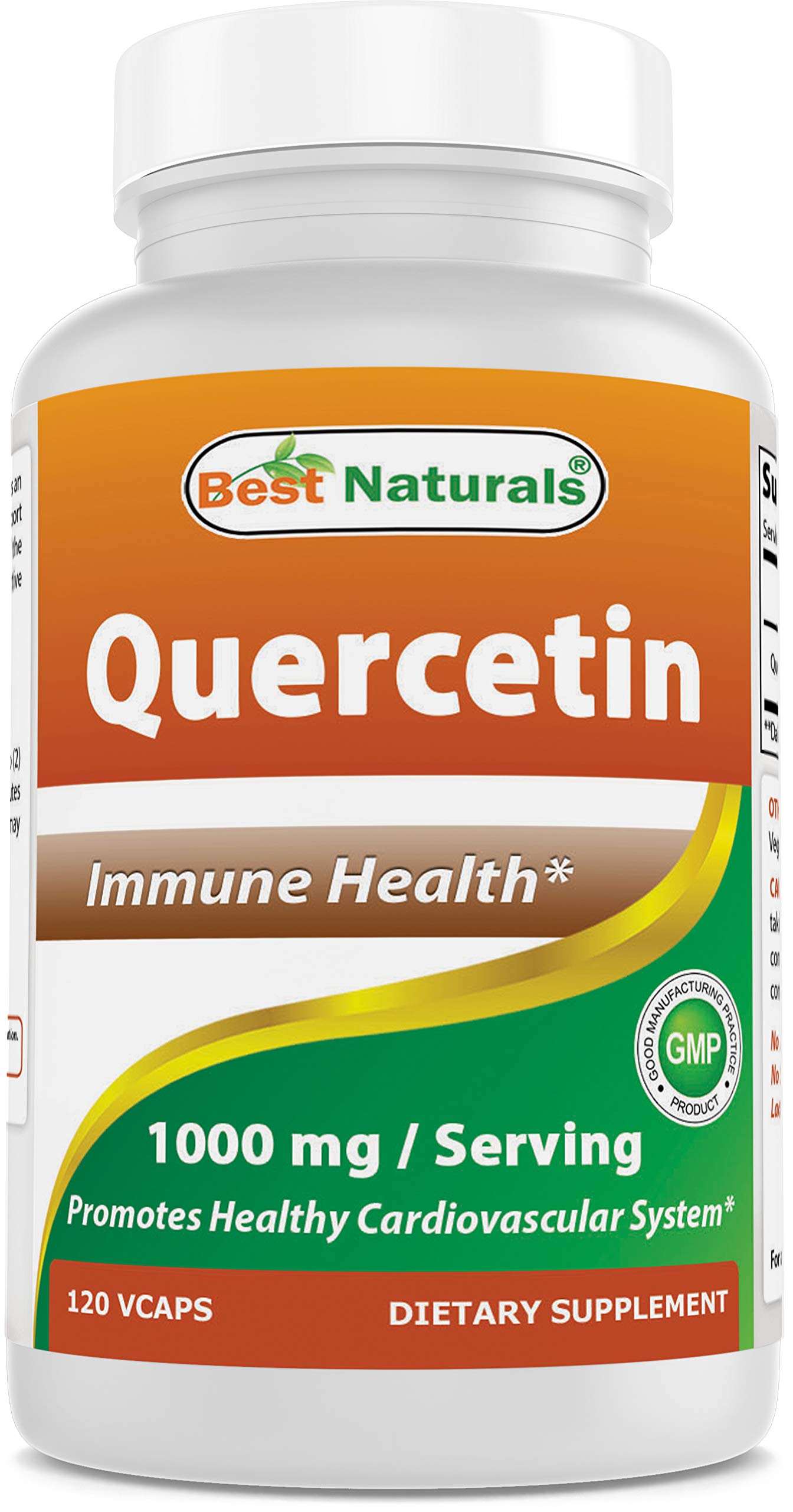 Best Naturals Quercetin 1000 mg Veggie Capsules, 120 Count
