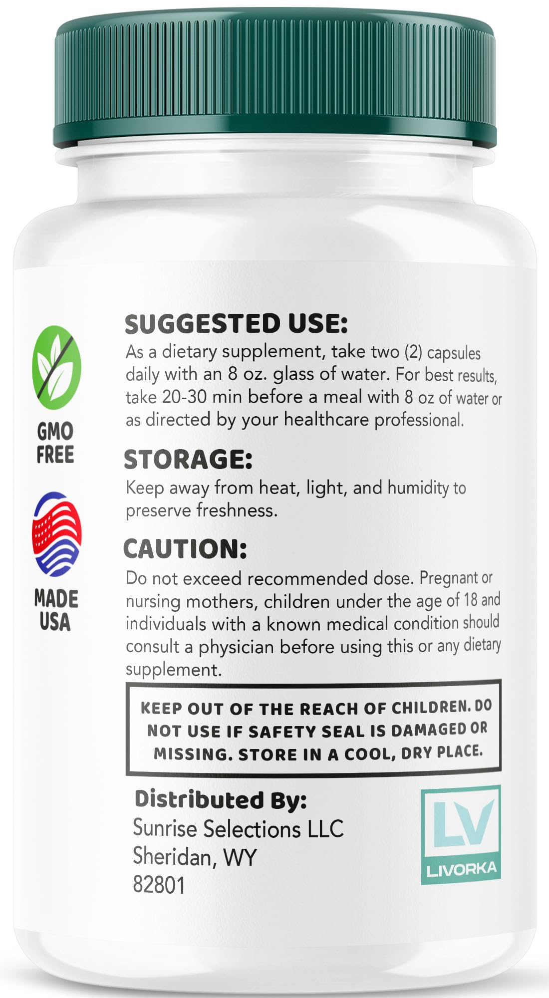 LIVORKA Bio Grow Capsules 120 Count