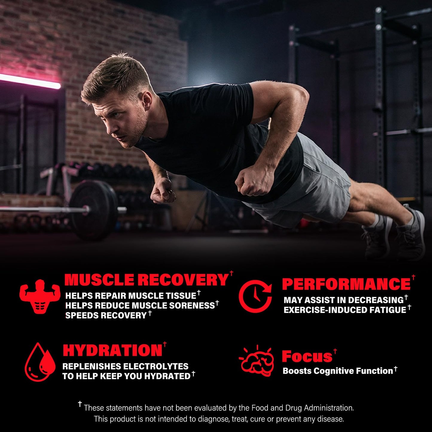 AMZXO EAA Gummies 2:1:1 BCAA Formula (8300mg) - Essential Amino Acids for Muscle Recovery & Endurance - Strawberry - 90 Count