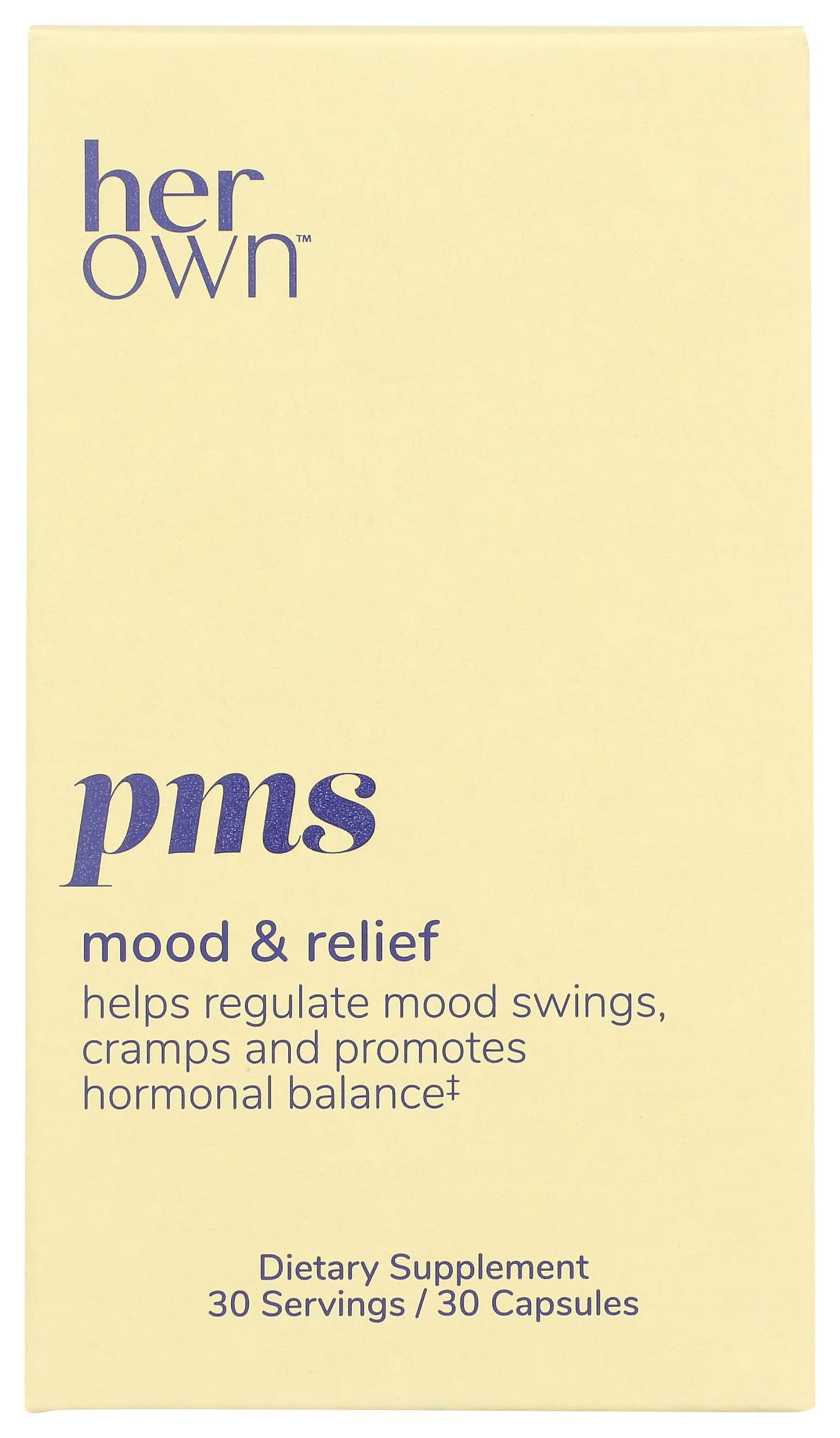 HerOwn PMS for Women Supplement, 30 Capsules