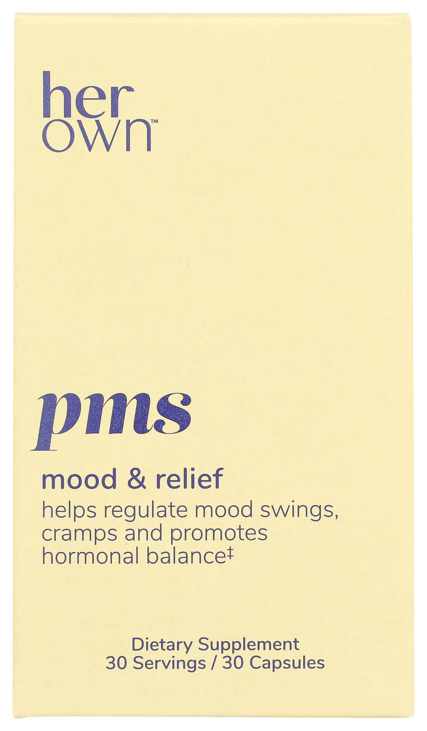 HerOwn PMS for Women Supplement, 30 Capsules