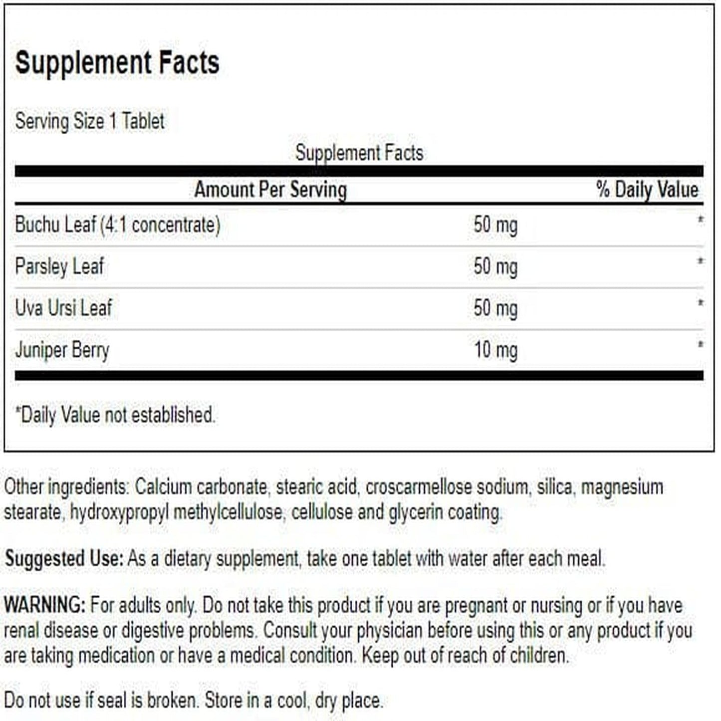 Swanson Water Pills Tablet 120 Count