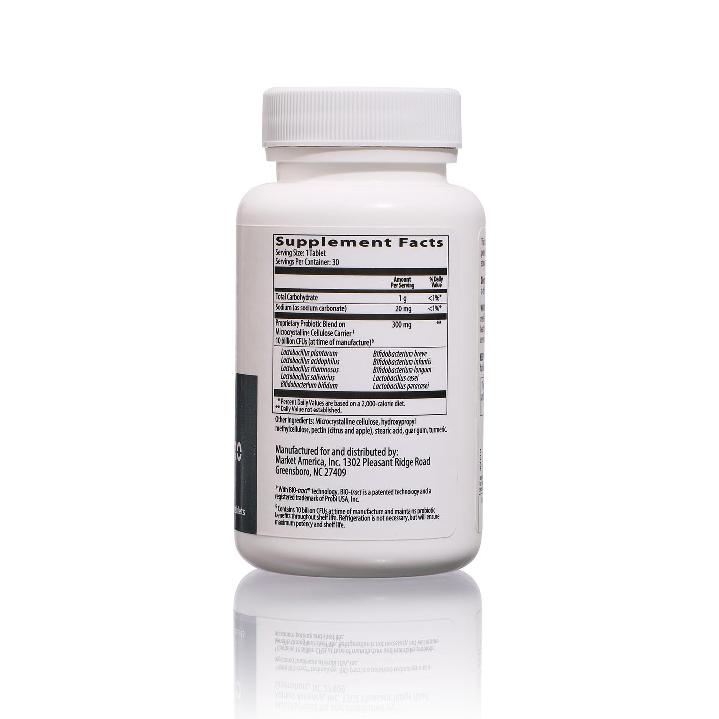 NutriClean Probiotics-10 Probiotic Supplement Tablet, 30 Count