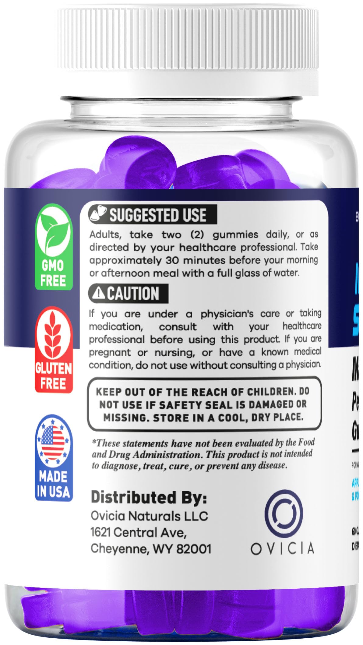 OVICIA Insta SurgeXL 60 Gummies