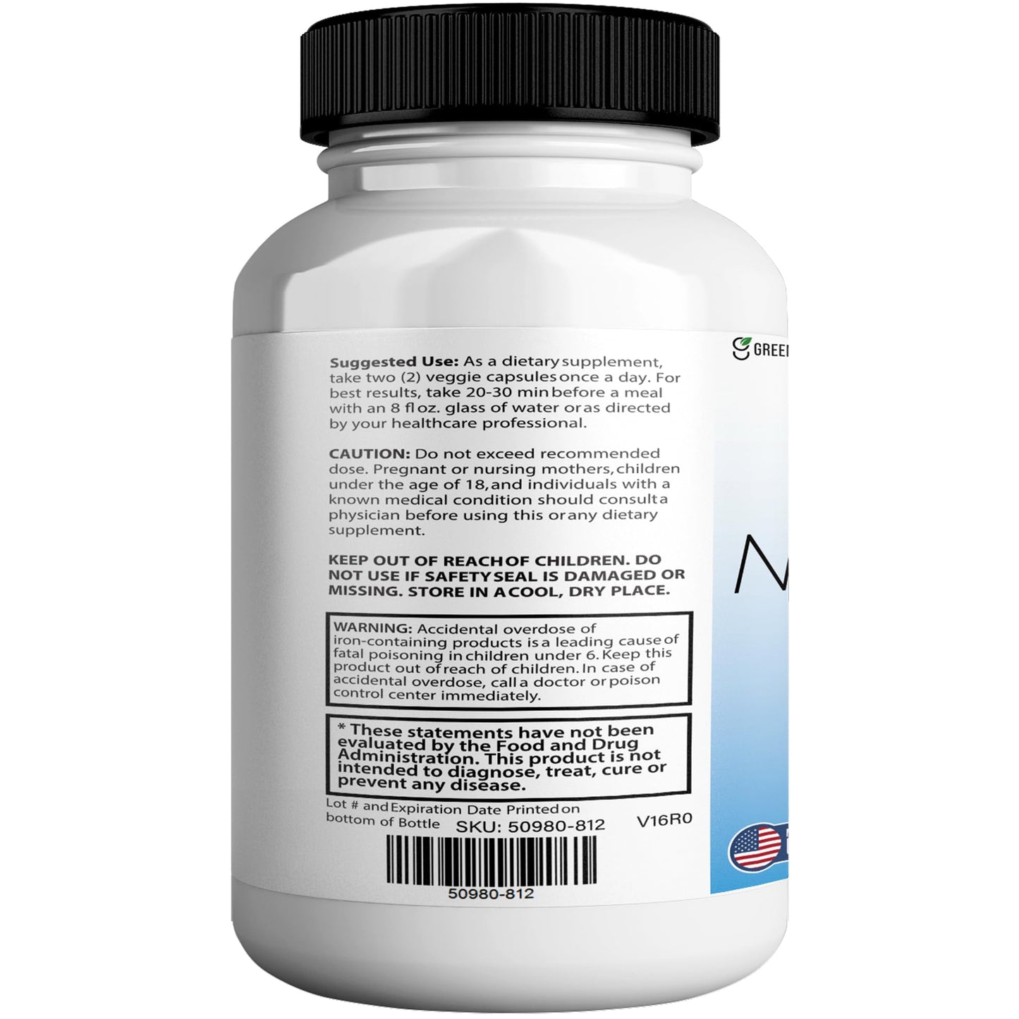 GREENVIFY NeuroBoost IQ MAX Extra Strength Brain Support Supplement 60 Capsules