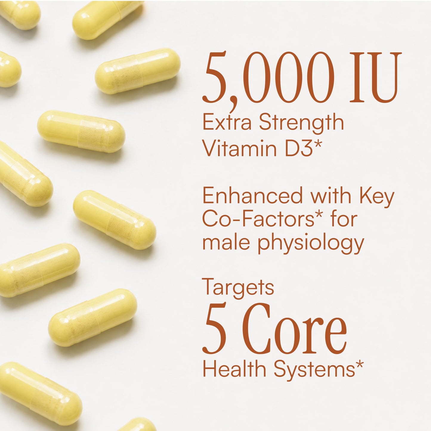 Purity Products Advanced Vitamin D Men's Formula Capsules, 60 Vegetarian Capsules