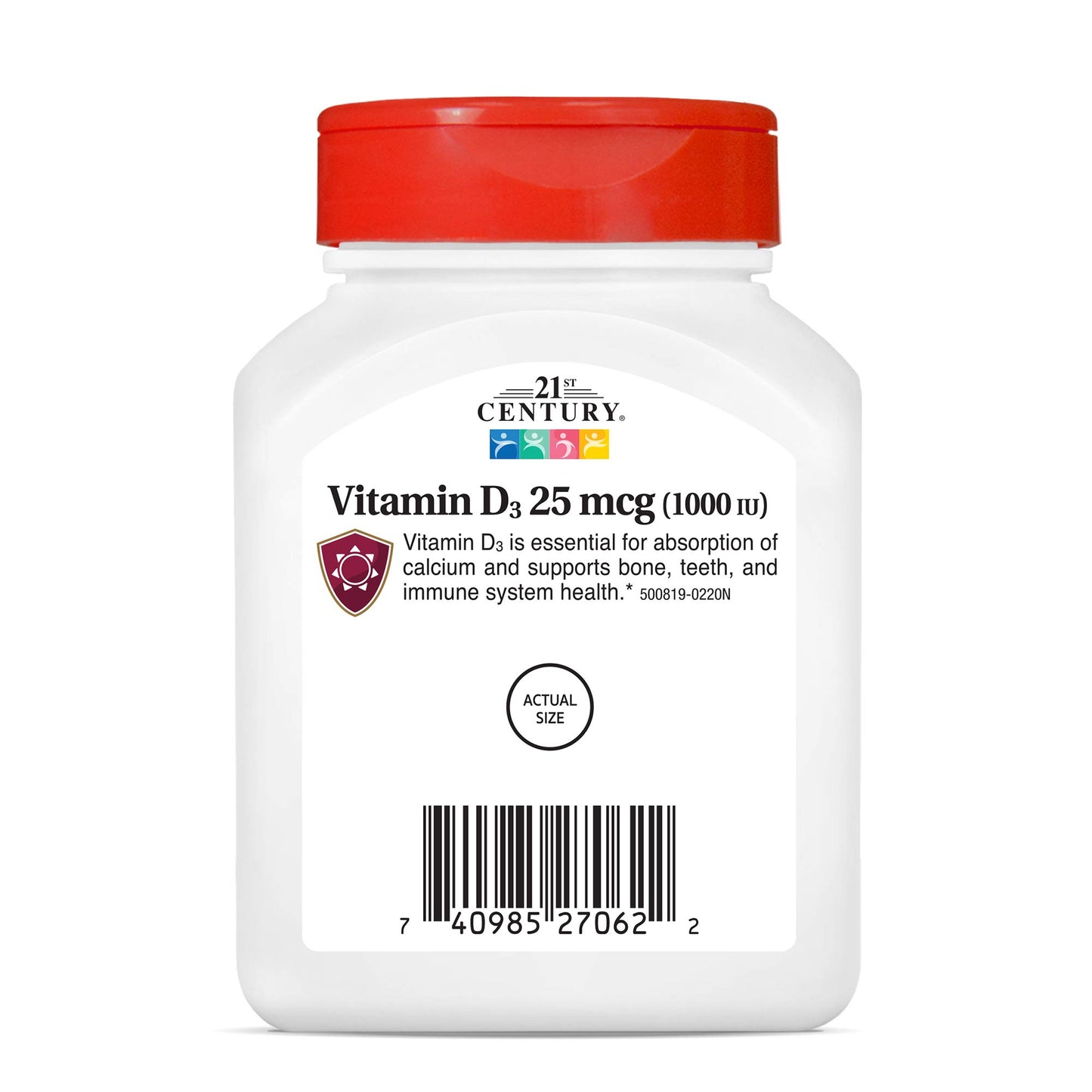 21st Century Vitamin D3 1000 IU Tablets, 330