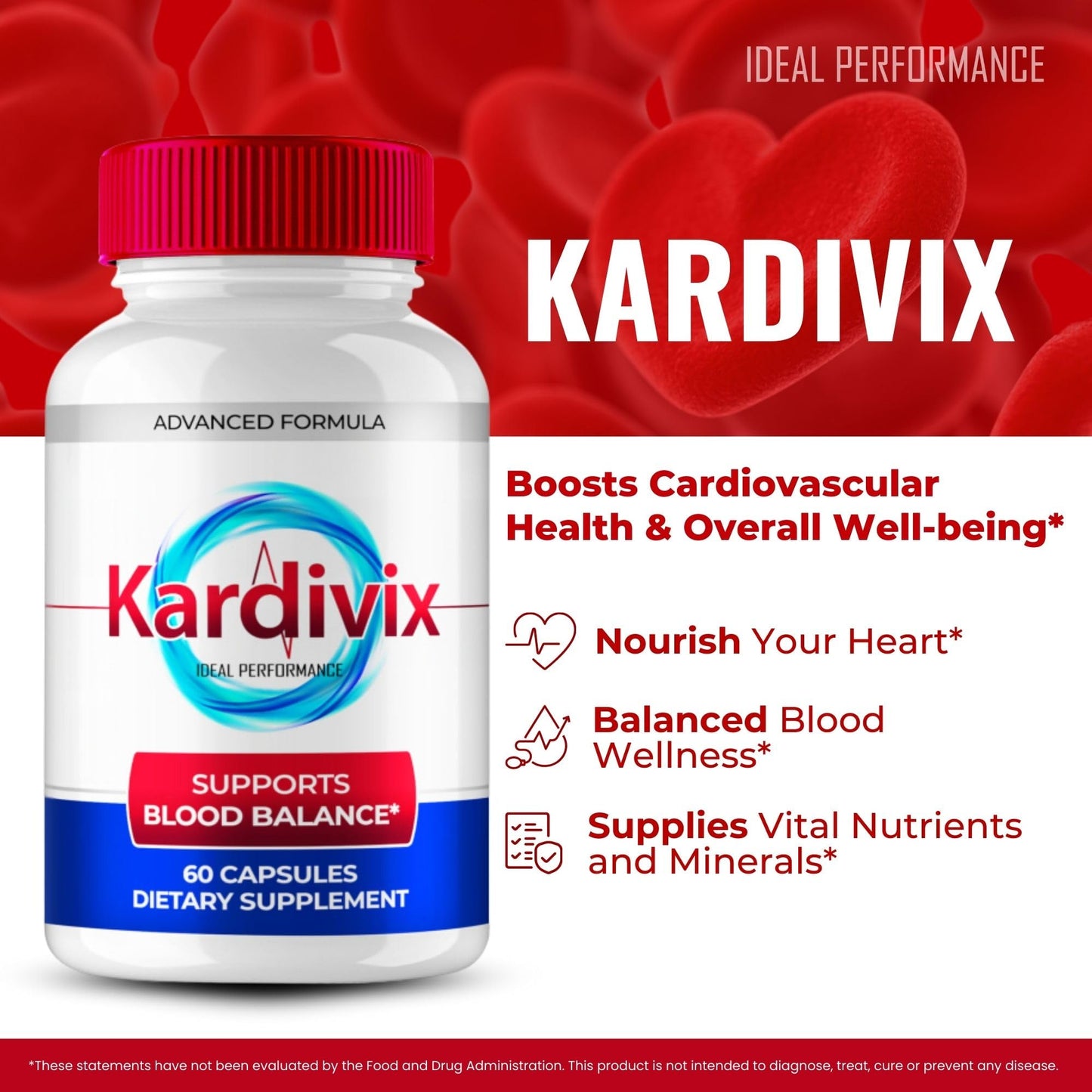 IDEAL PERFORMANCE Kardivix Capsules, 300 Capsules