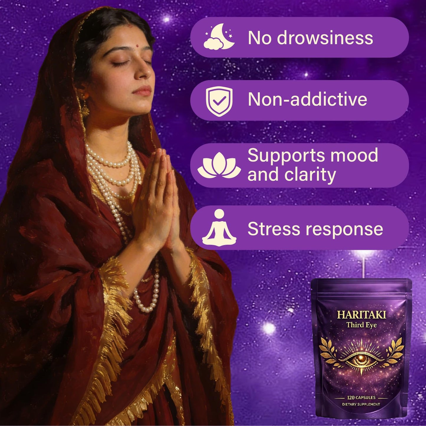 DoseOfQuiet Haritaki First Eye Capsules, 120 Capsules