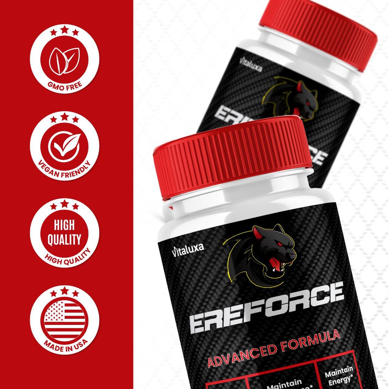 Vitaluxa Ereforce Capsules, 180 Capsules