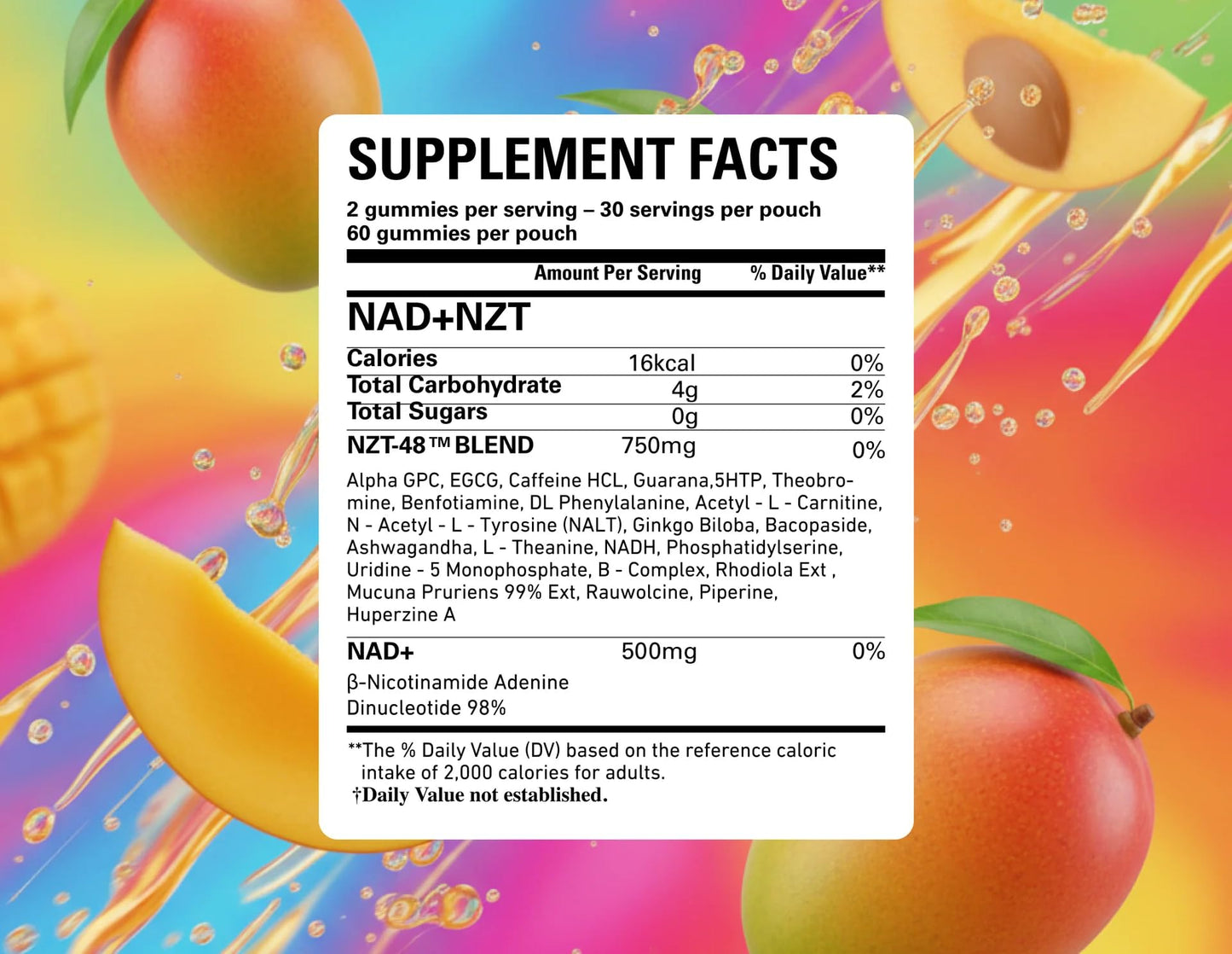 LIMITLESS X Limitless NZT-48 NAD+ Healthy Aging Gummies 1 Count