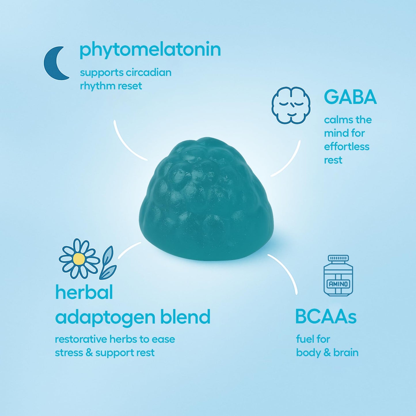 Gummly Jet Lag Remedy for Travel Gummies 20 Gummies