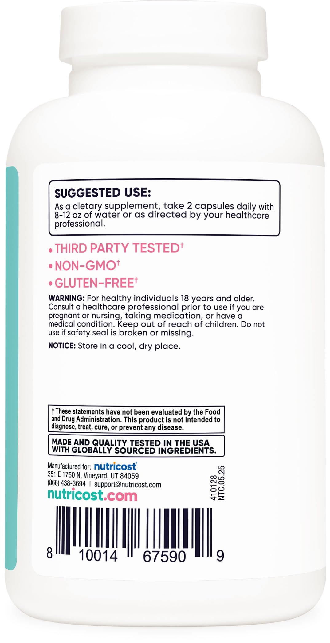Nutricost Cranberry Extract for Women Capsules 180