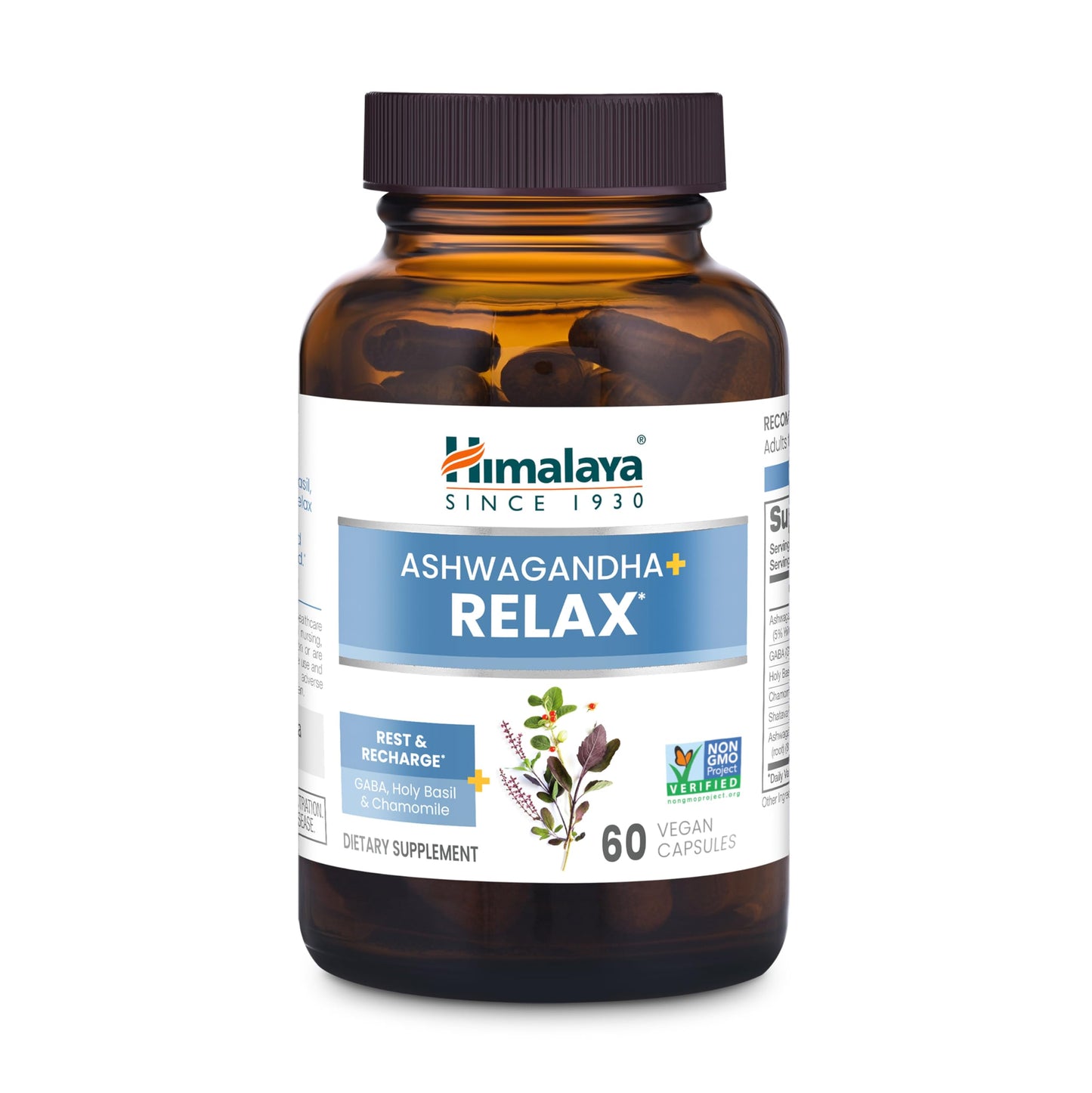 Himalaya Ashwagandha+ Relax Capsule, 60 Count