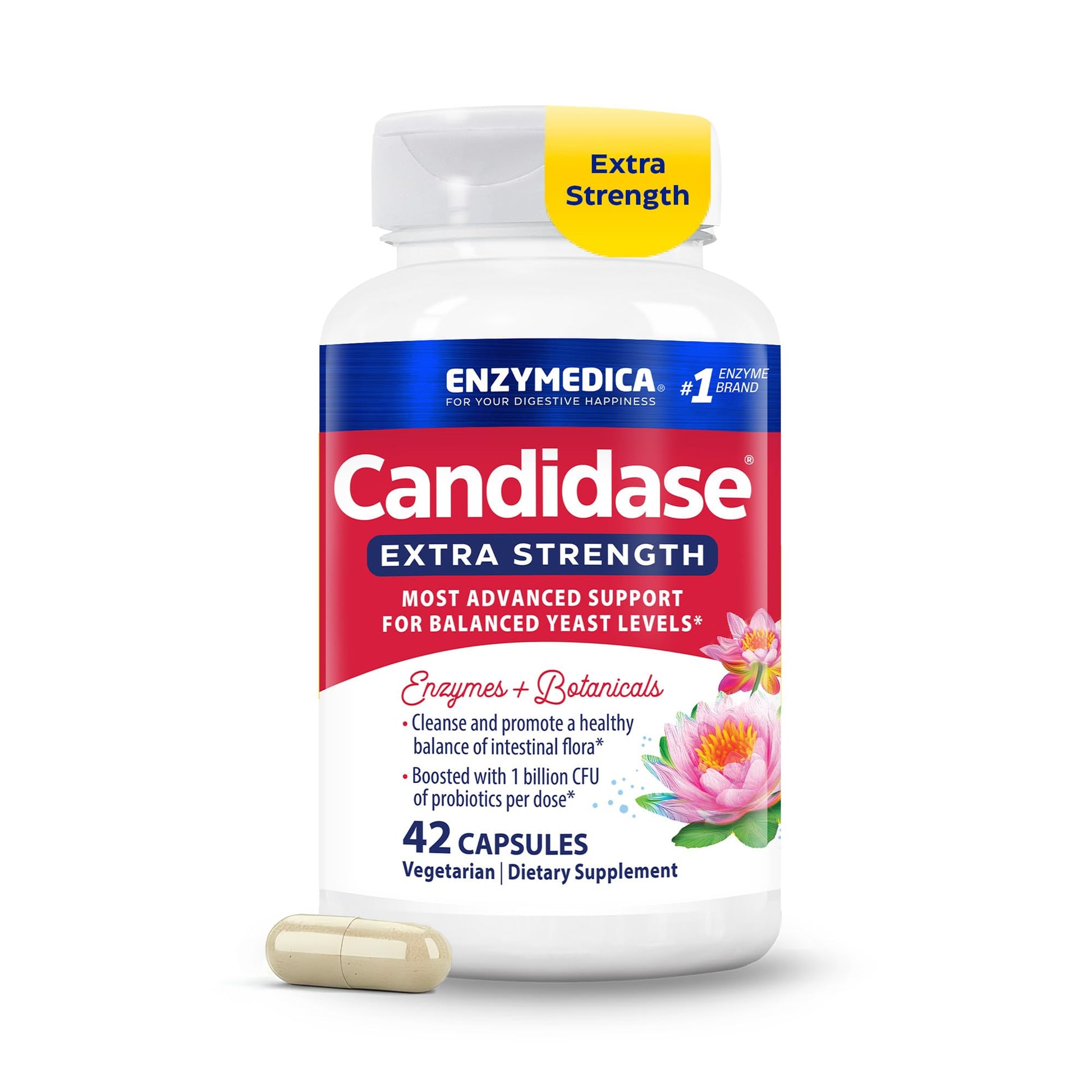 Enzymedica Candidase Extra Strength Capsules 42 Count