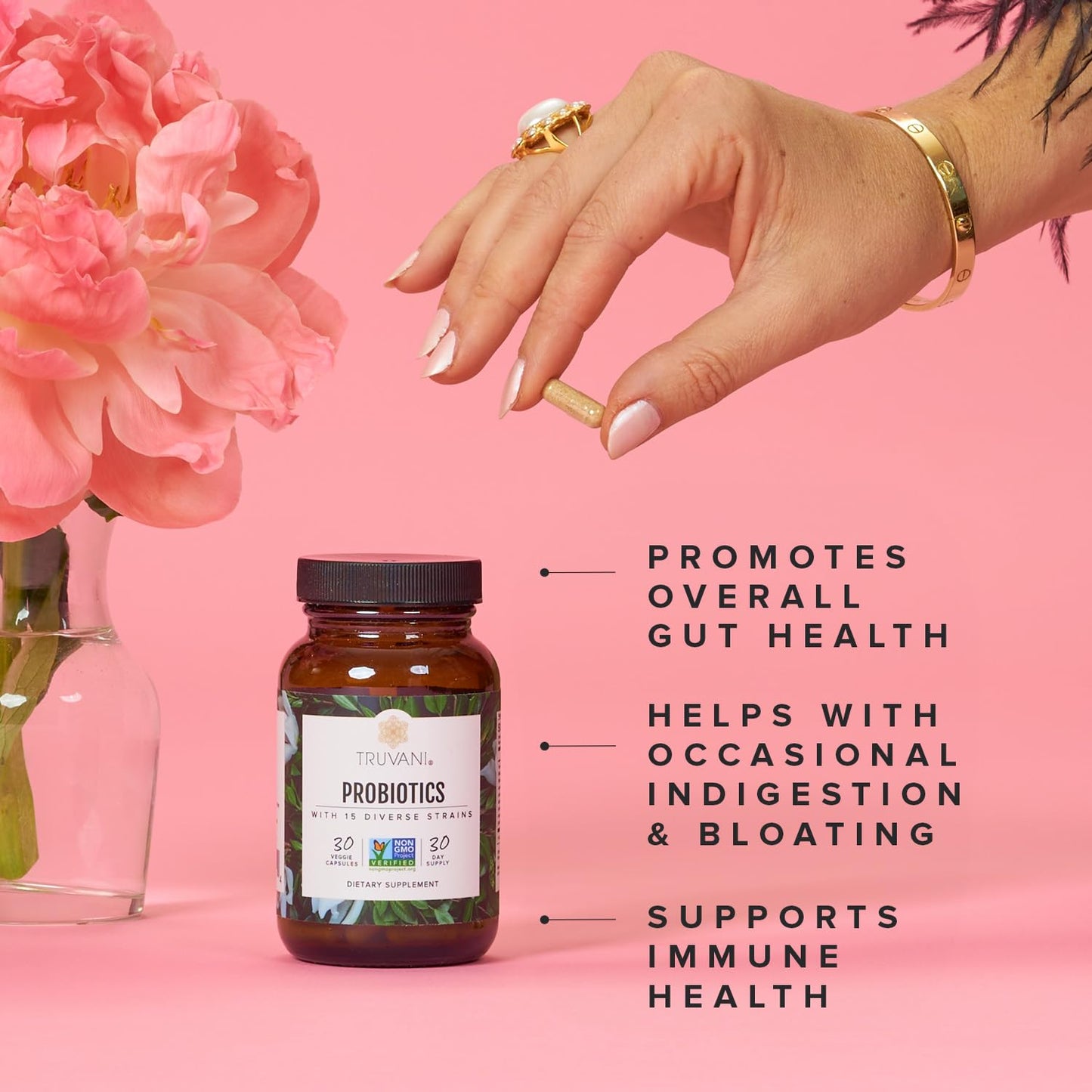 Truvani Probiotic Supplement Softgels 30