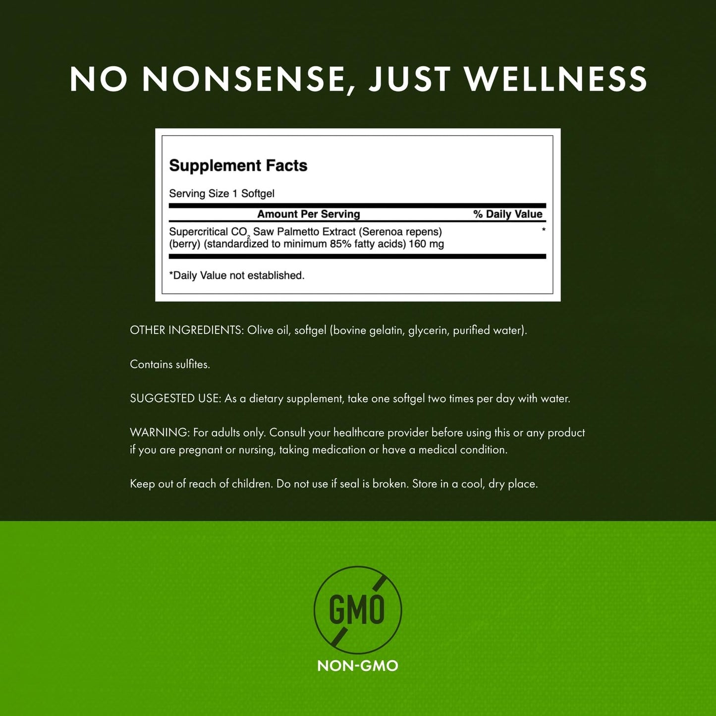 Swanson Saw Palmetto Softgels 120