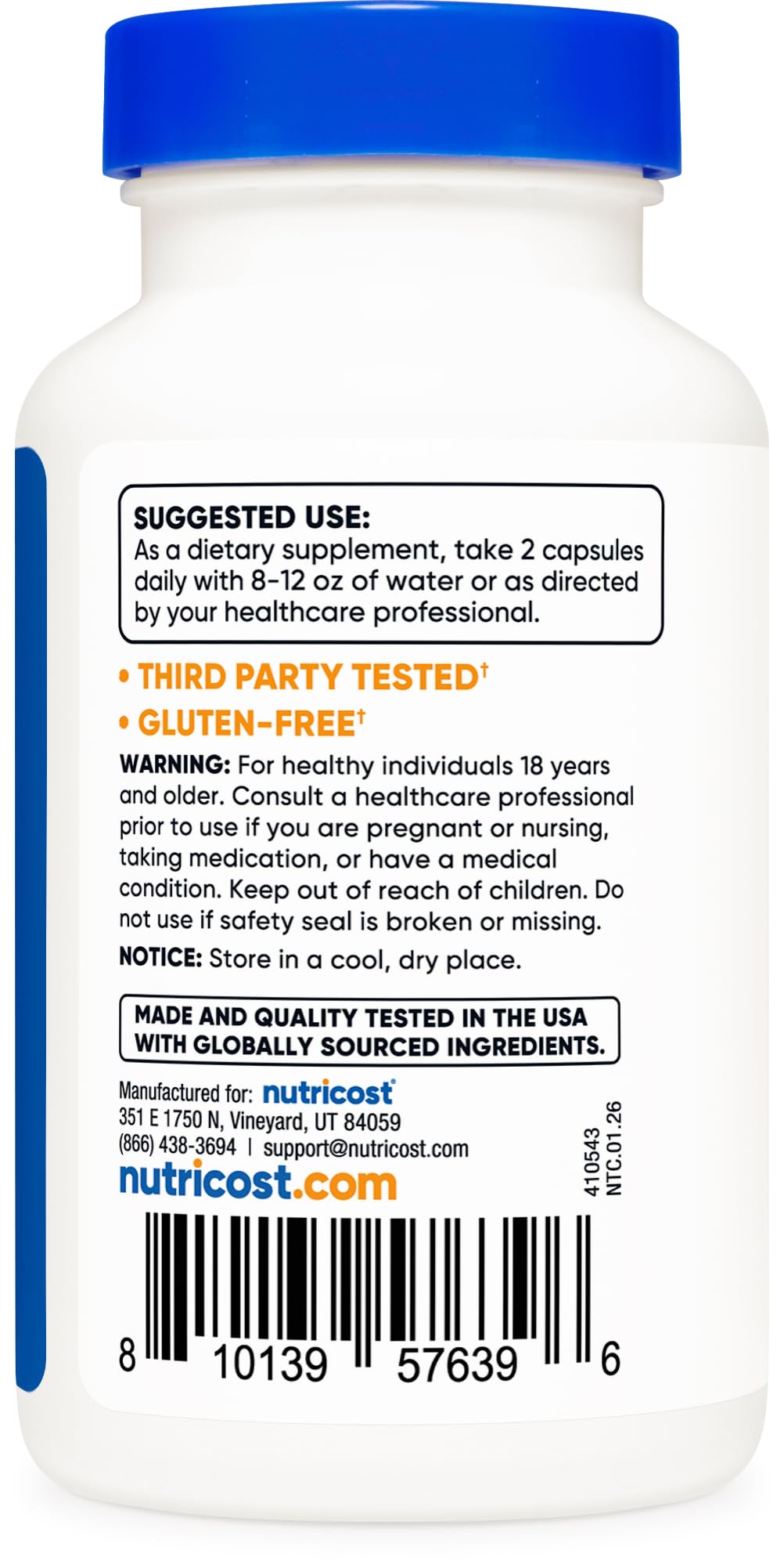 Nutricost Indole-3-Carbinol 425mg Capsule, 120 Capsules