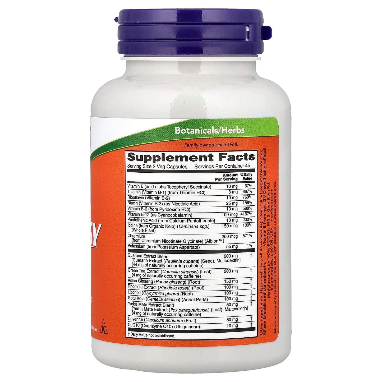 NOW Foods Energy - Metabolic Diet Capsule, 90 Veg Capsules