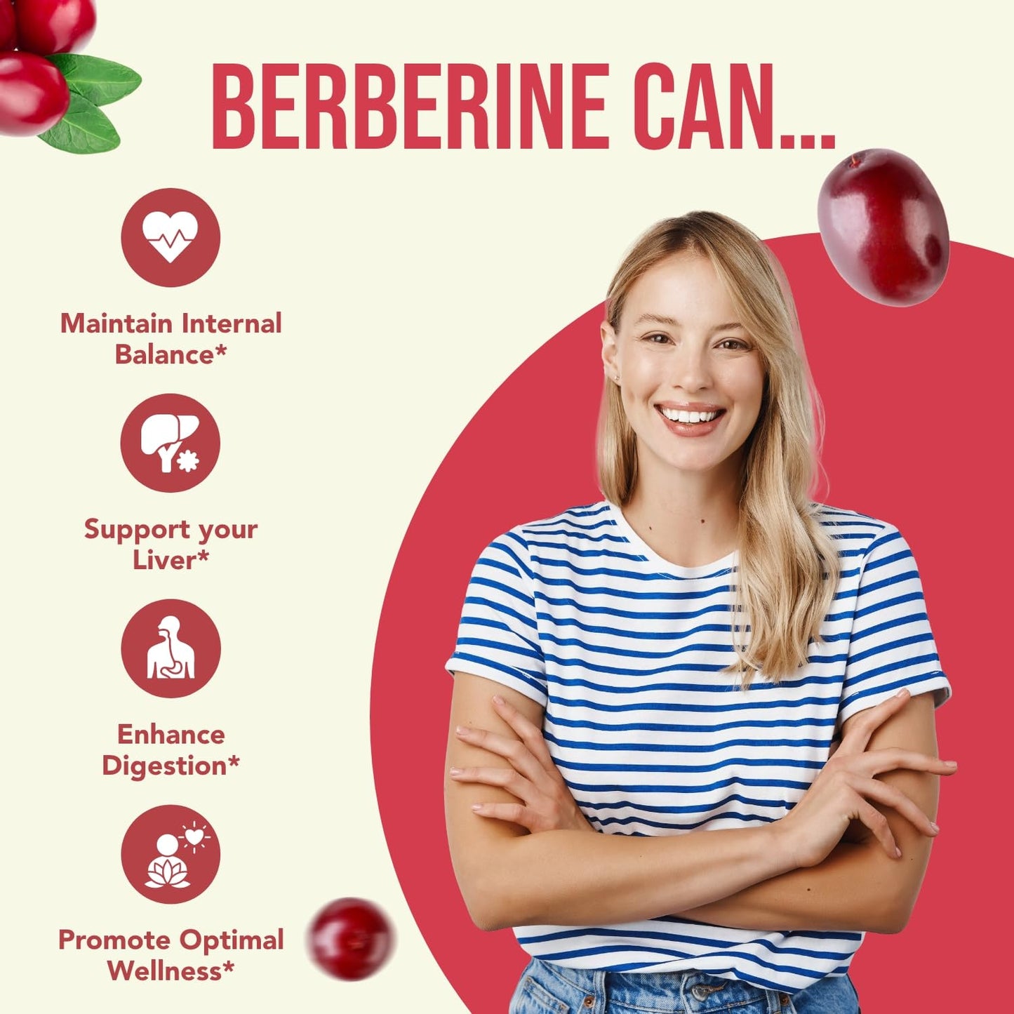 HealthyWayRx Berberine Supplement 500mg Capsules, 180 Count