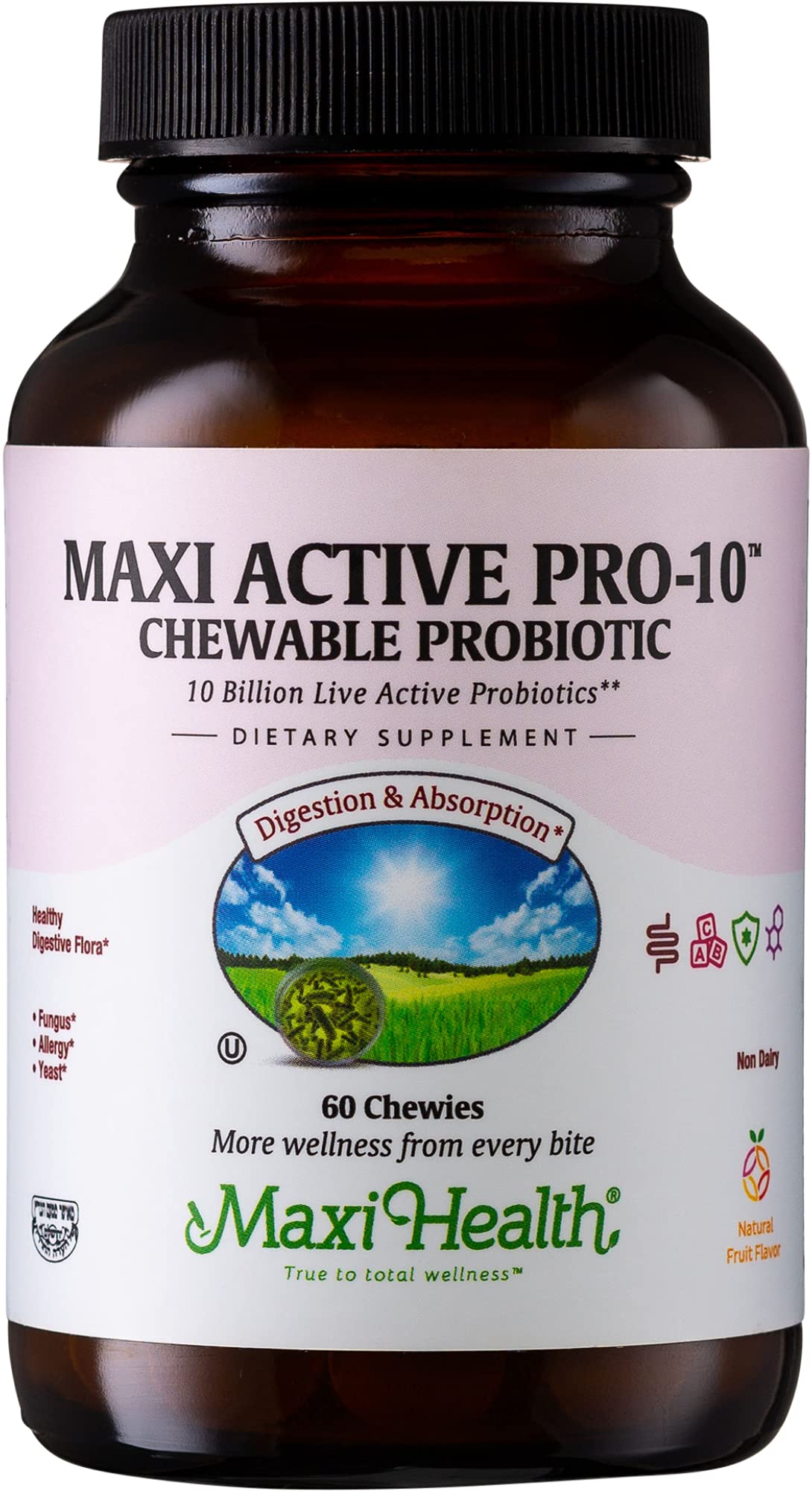Maxi Health Maxi Active Pro-10 Probiotics for Kids Tablet, 60 Count