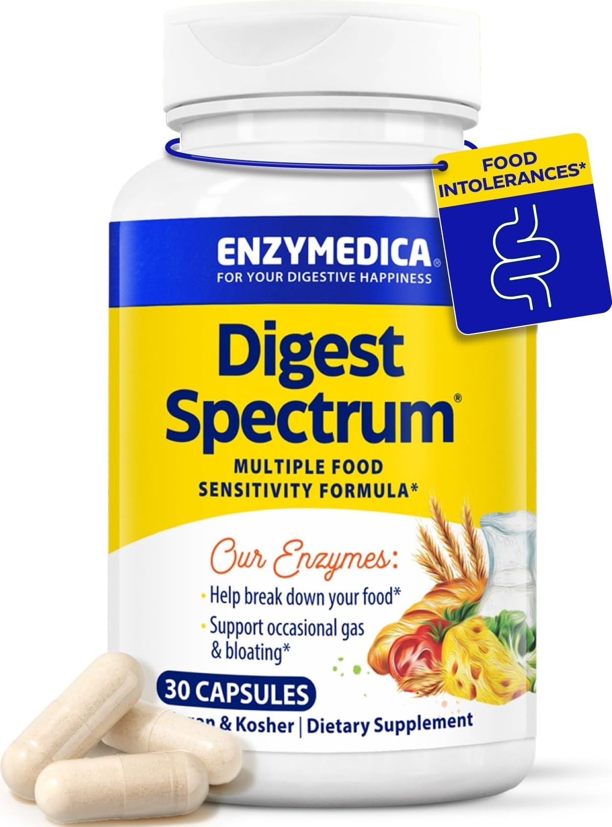 Enzymedica Digest Spectrum Helps Gas & Bloating Capsule 30 Count