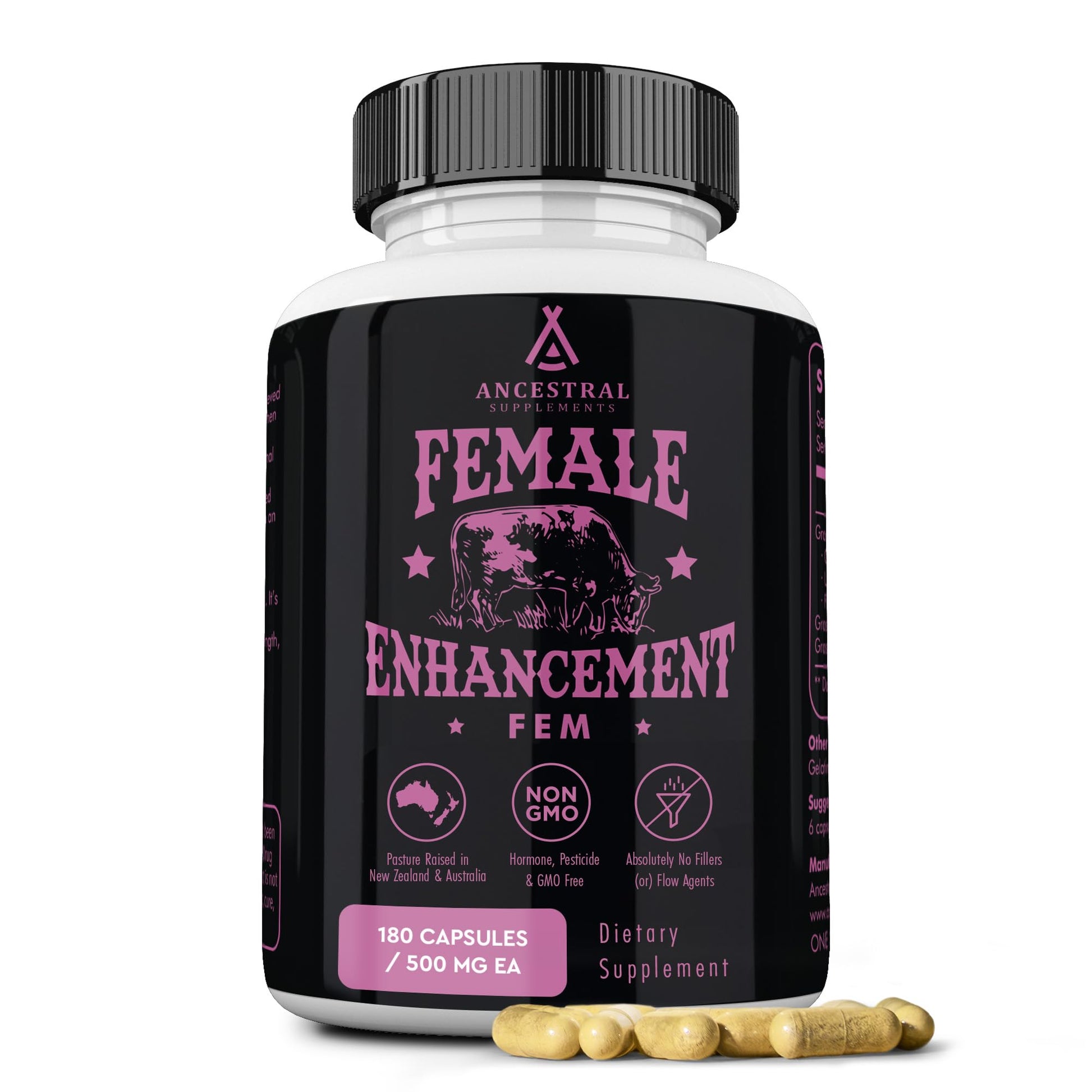 Ancestral Supplements Beef Organ Supplement for Women Capsule 180 Count