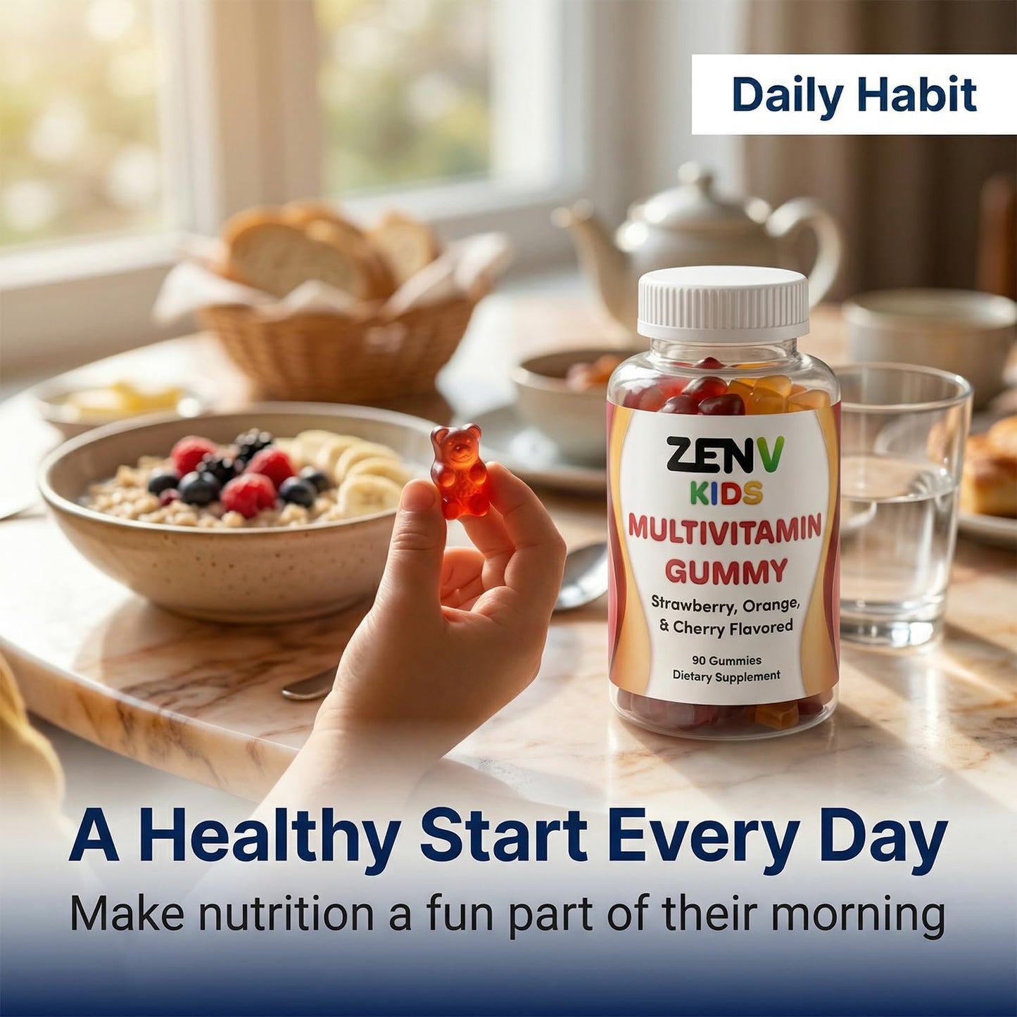 ZENV Kids Multivitamin Gummies 90 Count
