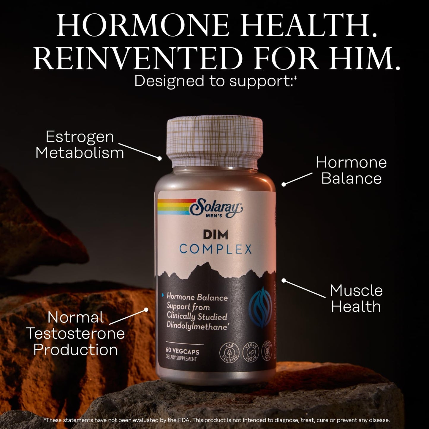 Solaray DIM Supplement for Men Capsule 60 Count