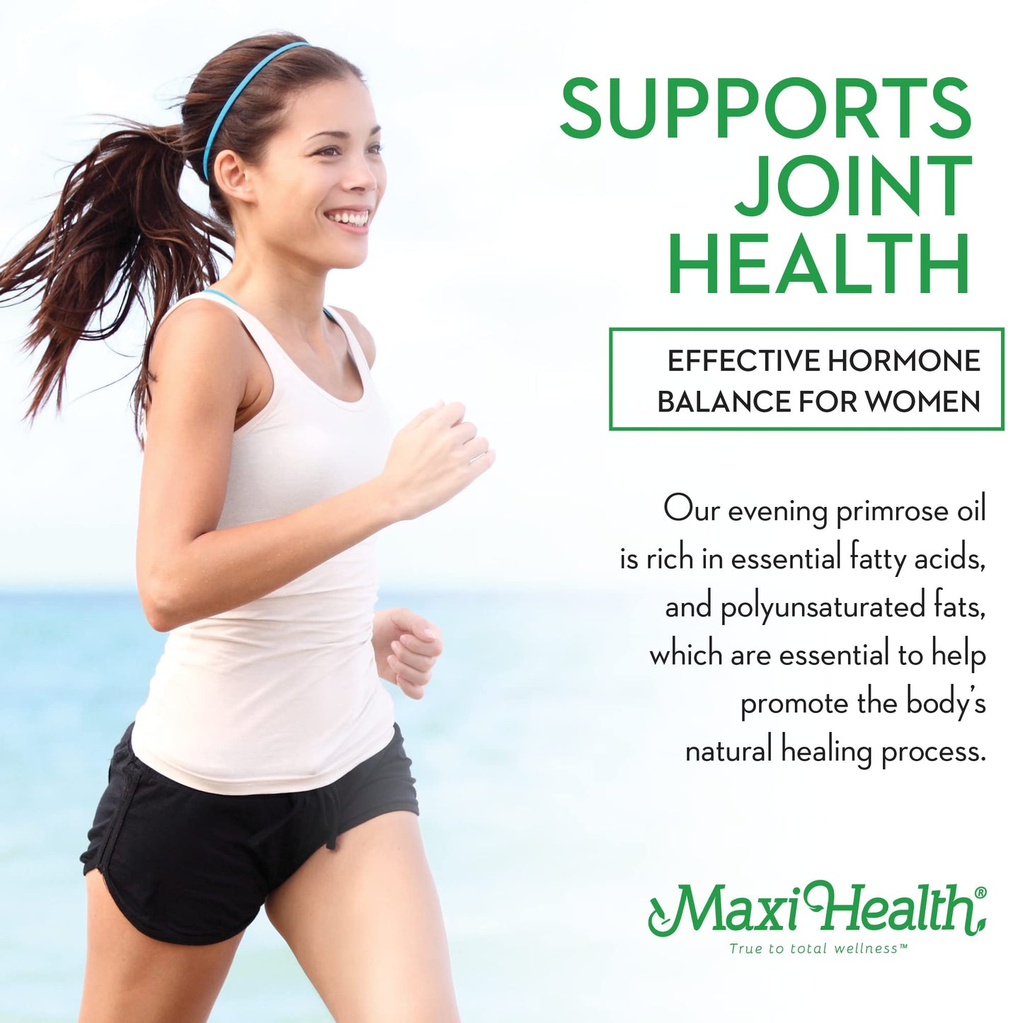 Maxi Health Organic Evening Primrose Oil Softgel 180 Count
