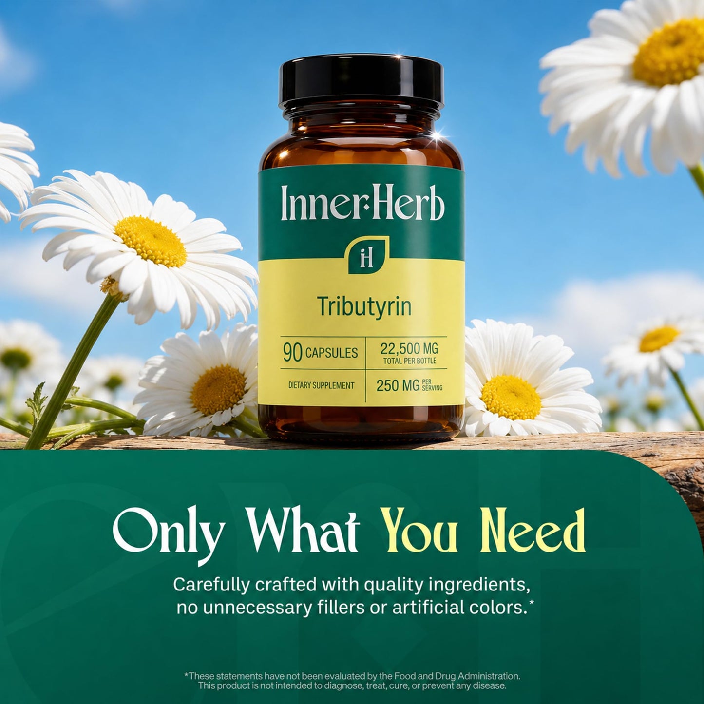 InnerHerb Tributyrin 250mg Supplement Capsule 1 Capsule