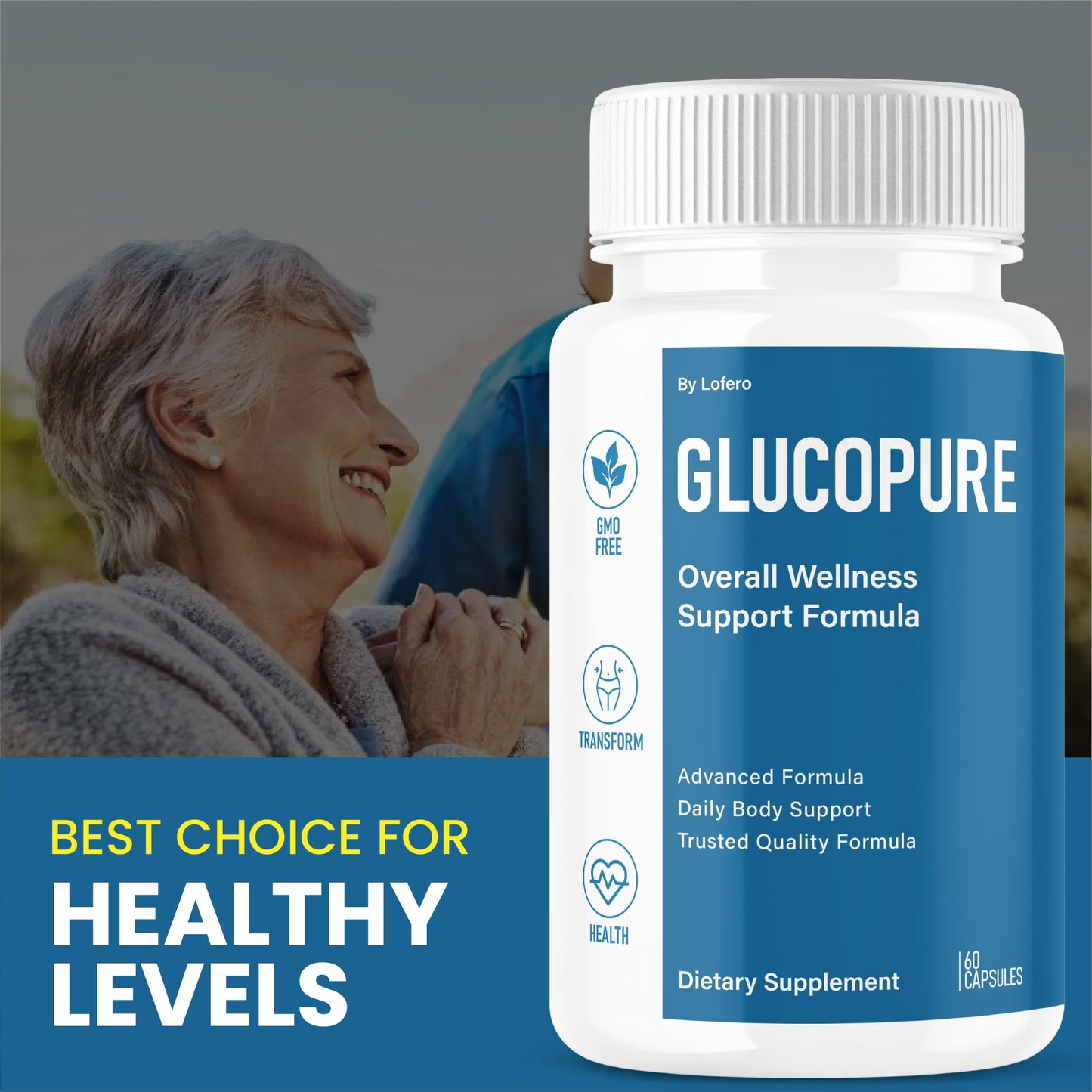 Lofero Gluco Pure Advanced Formula 120 Capsules