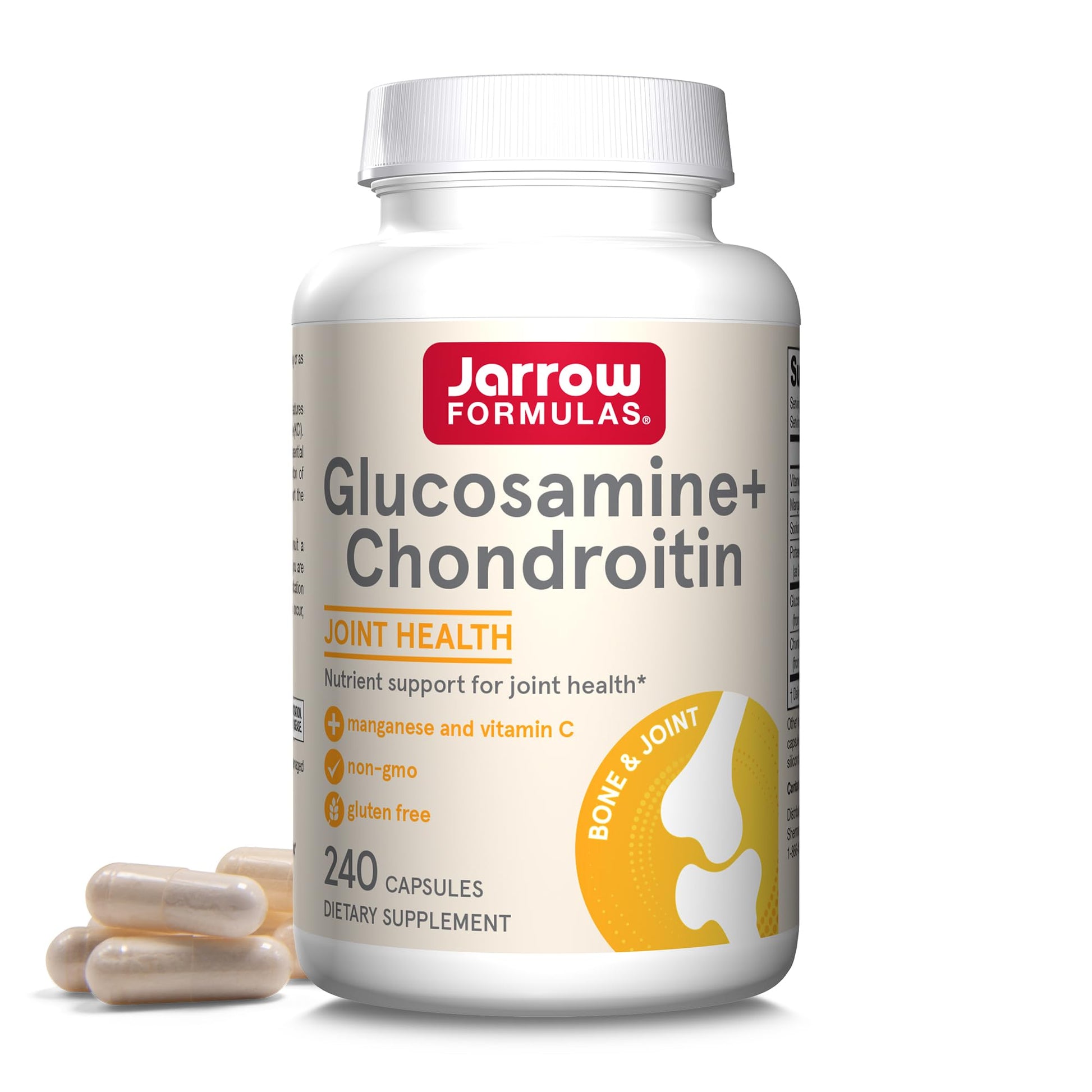 Jarrow Formulas Glucosamine + Chondroitin Capsules 240