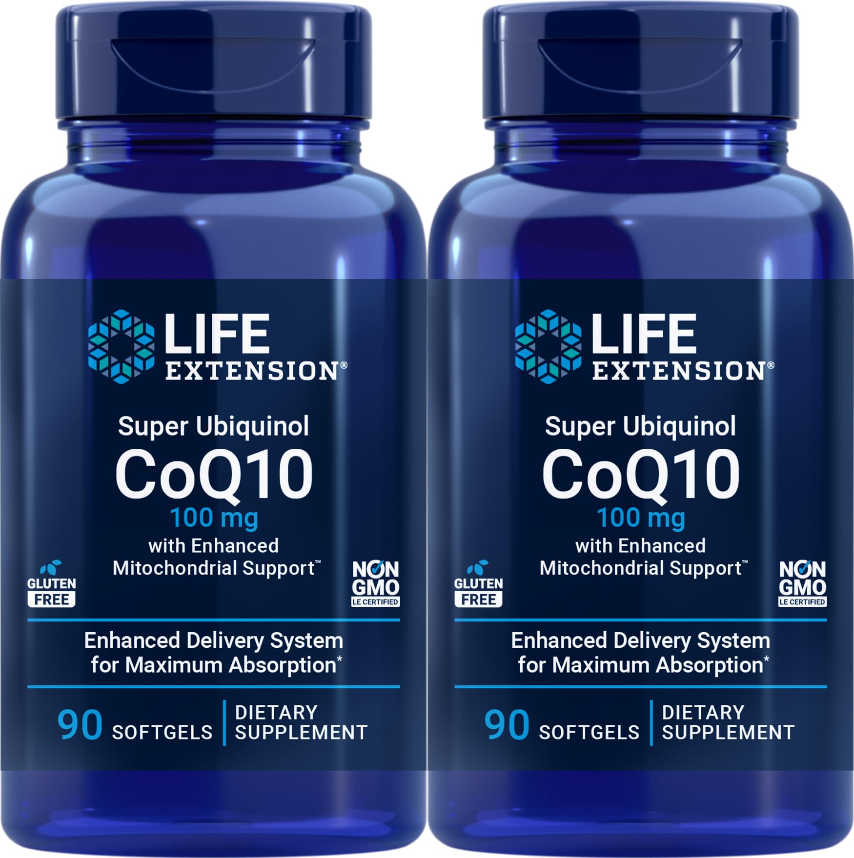 Life Extension COQ10 Super Ubiquinol 100mg Softgel 180