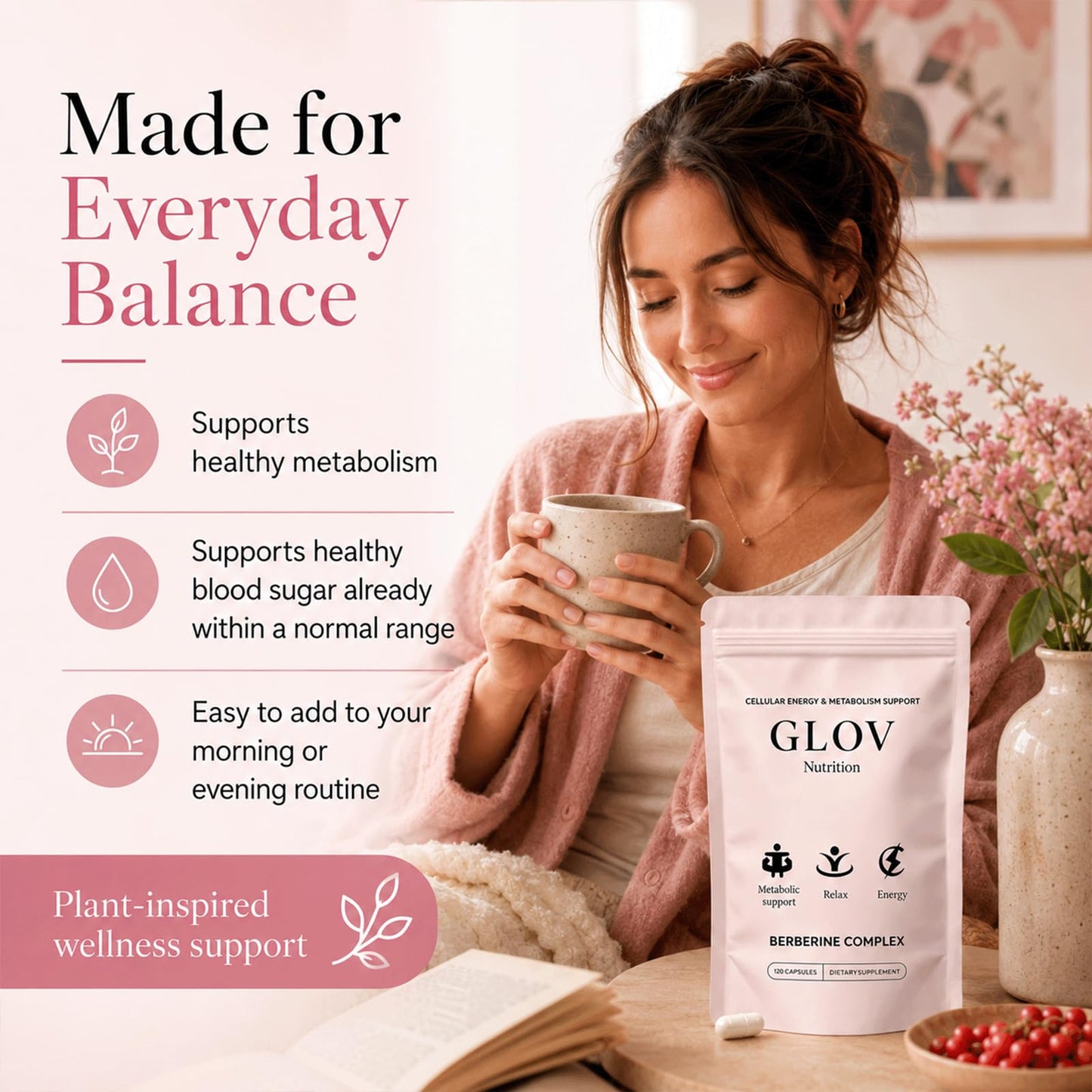 Glov Organic Berberine Complex Capsules 120