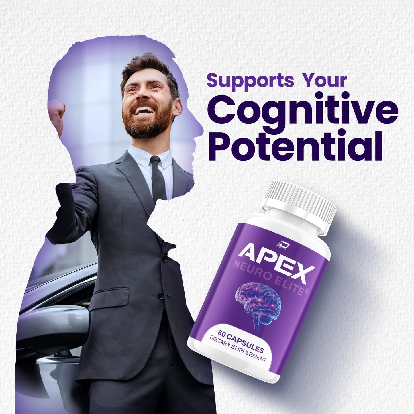 Indelo Apex Neuro Elite Advanced Formula Supplement Capsule, 120 Capsules