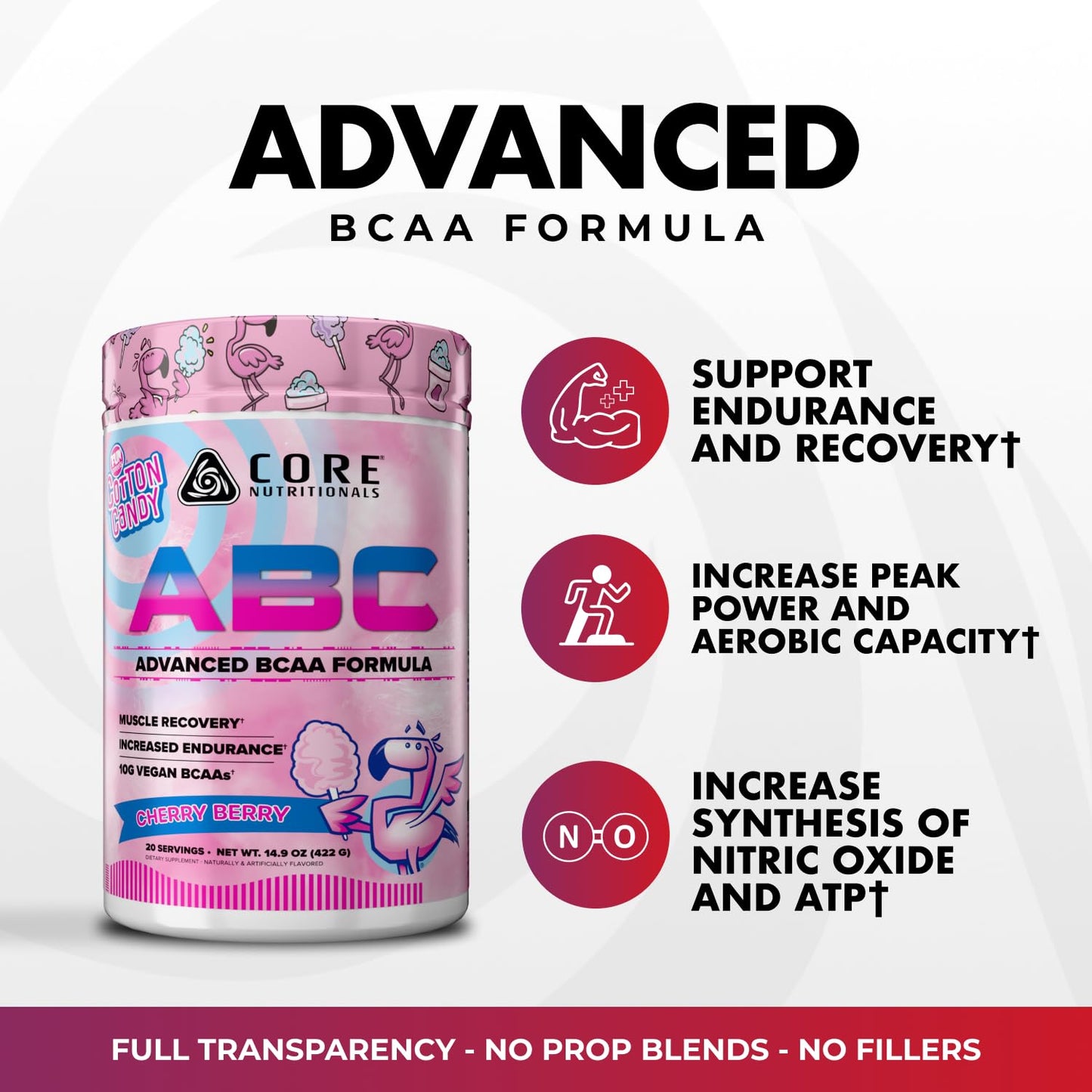 Core Nutritionals ABC Advanced BCAA Supplement Powder 444