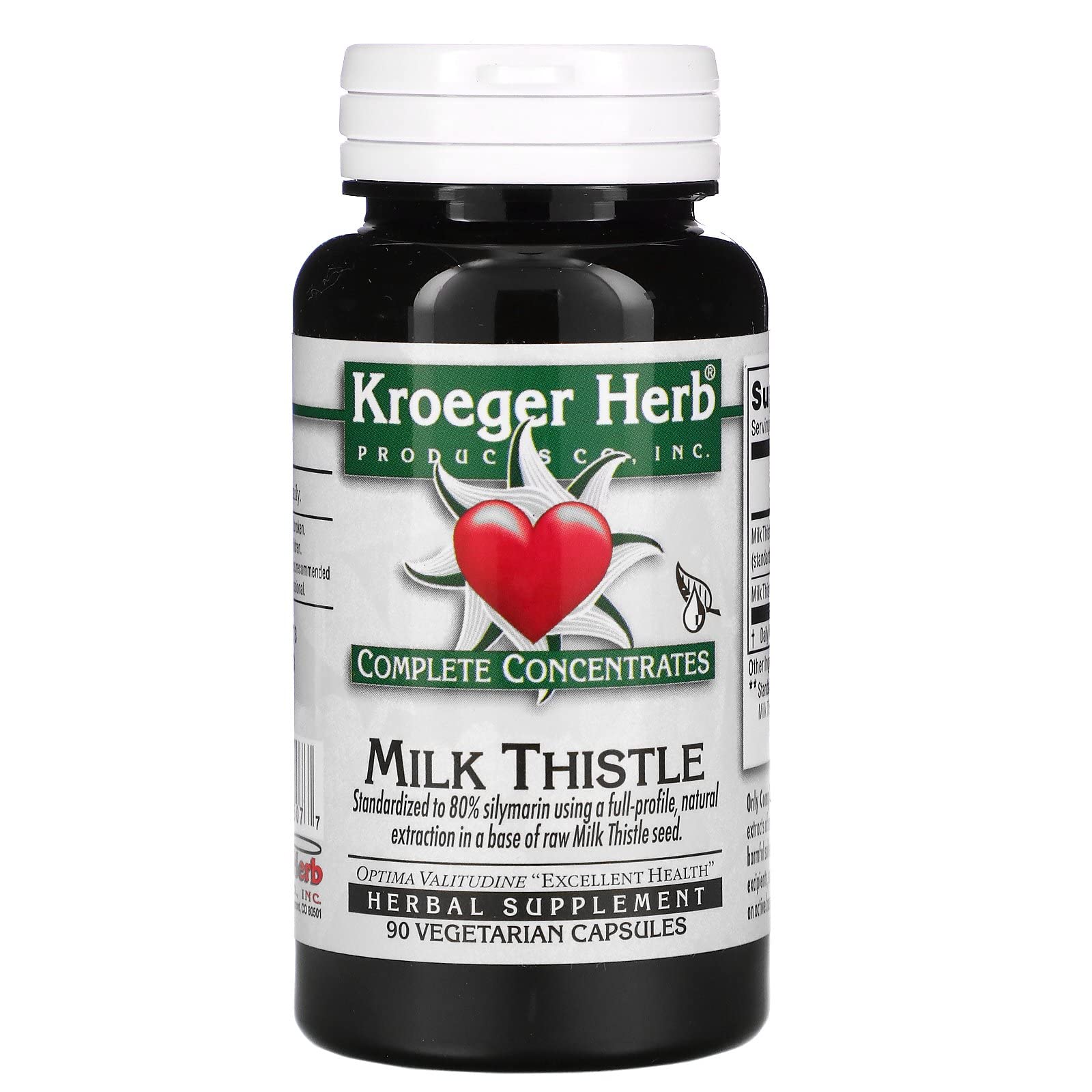 Kroeger Herb Products Milk Thistle Capsules 90