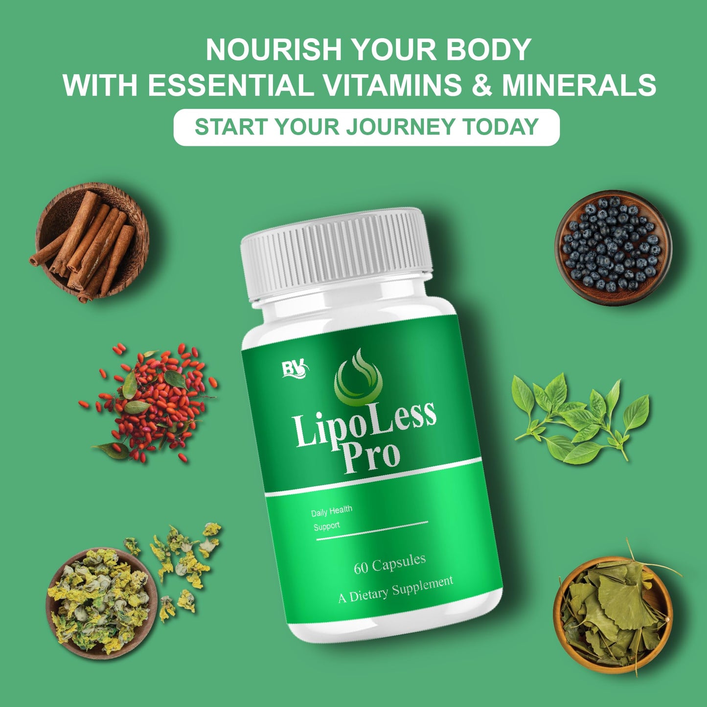 BLUE VIBE Lipoless Pro Capsules, 180 Capsules