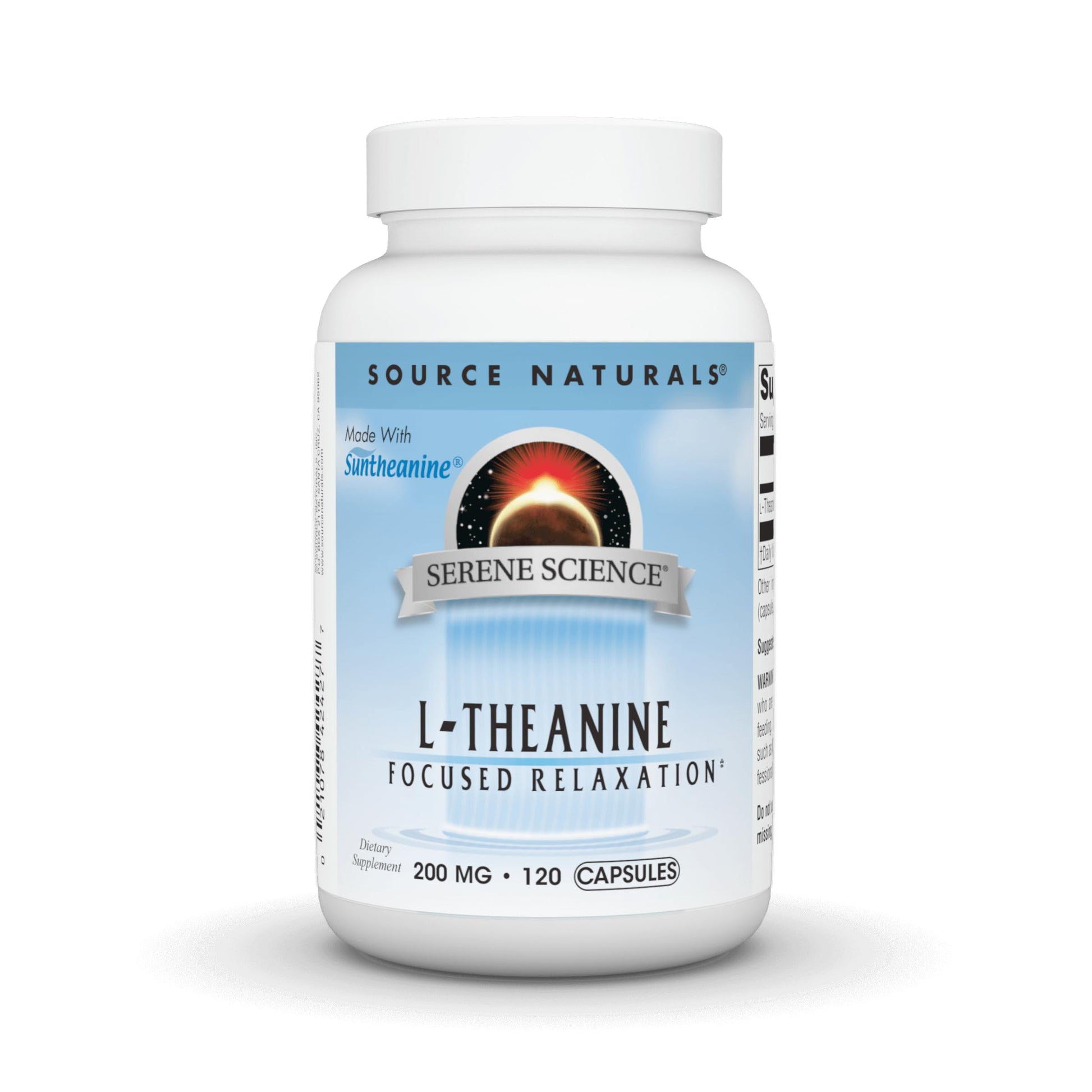 Source Naturals Serene Science L-Theanine 200 mg Capsule, 120 Capsules
