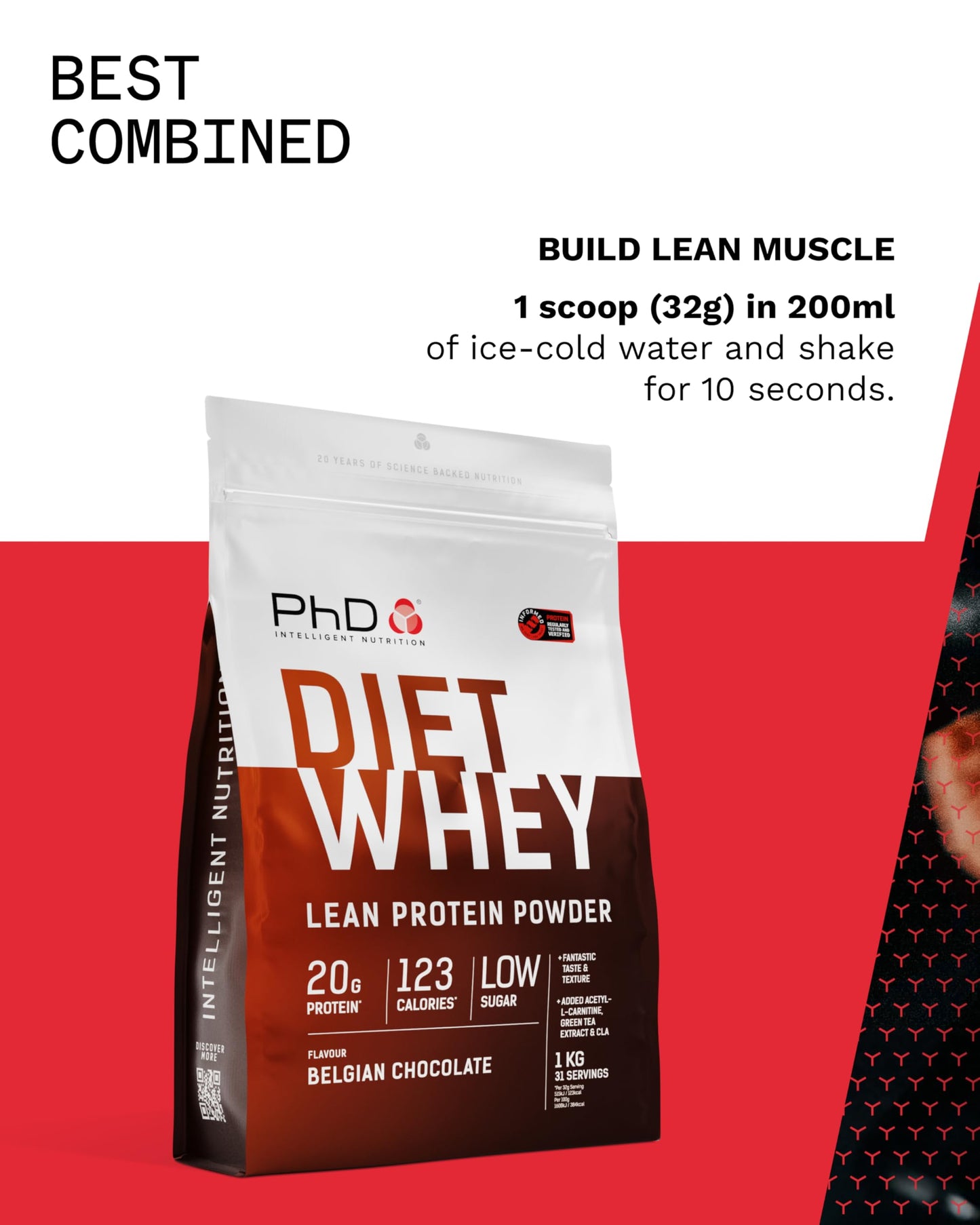 PhD Diet Whey Protein Powder 1 Pack